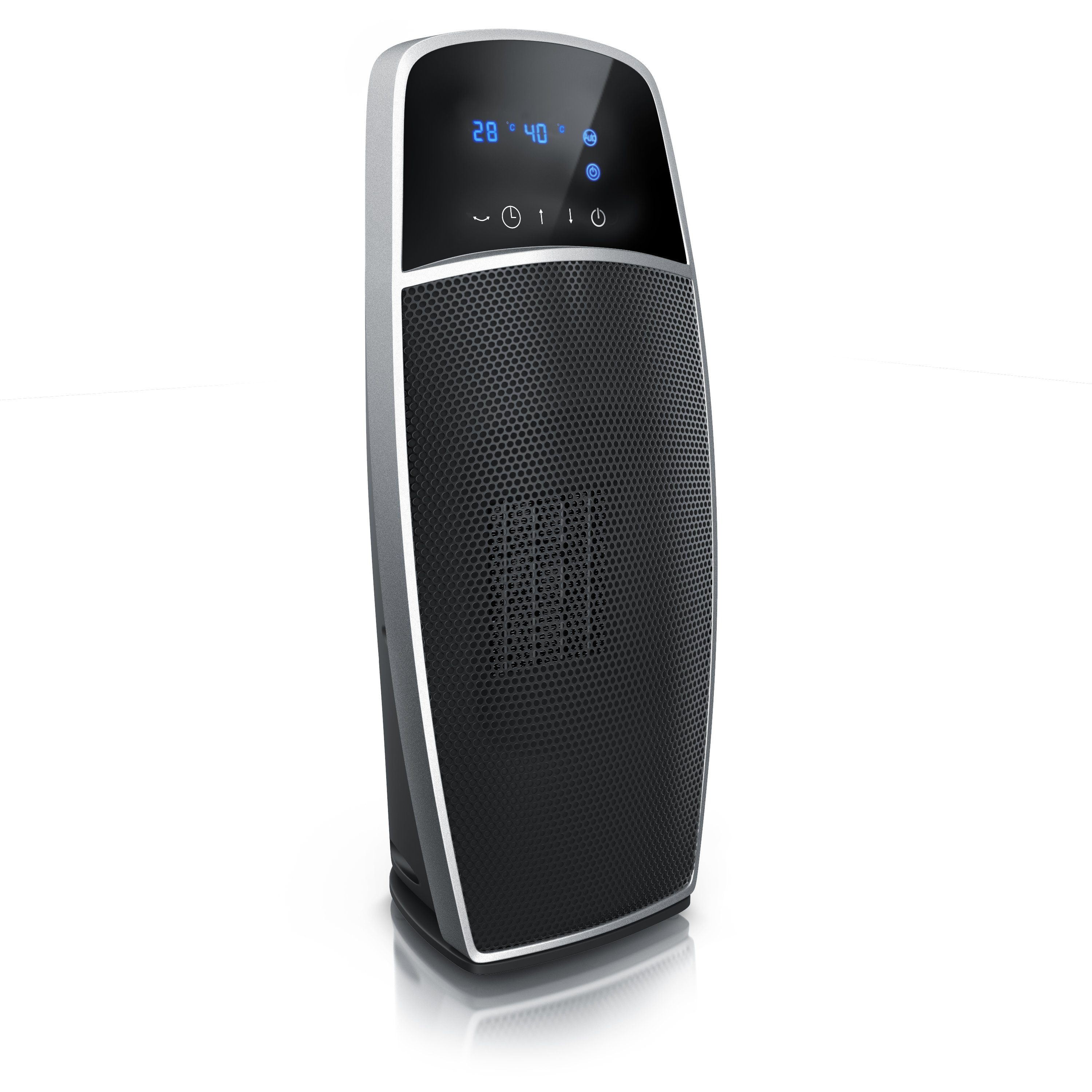 Brandson Keramikheizlüfter, 1500 W, Keramik Heizlüfter, digital Keramikheizgerät, Fernbedienung & Display