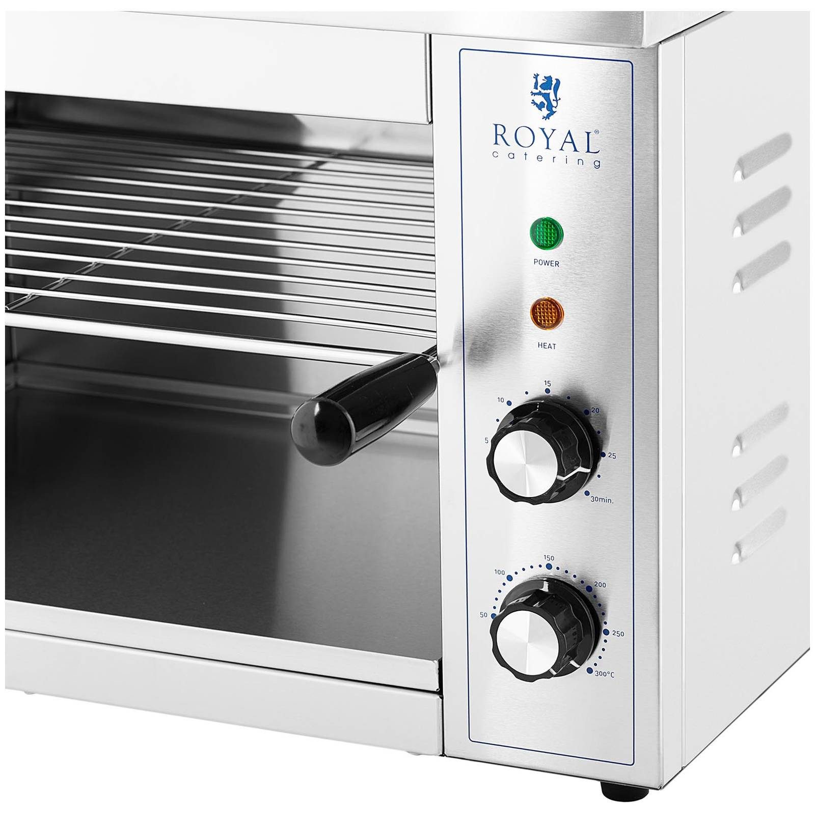 Royal Catering Elektrogrill Salamander Grill 3.000 W Toaster 50 - 300°C Küche Überbackgerät Gastro, 3000 W, verschiedene Größen