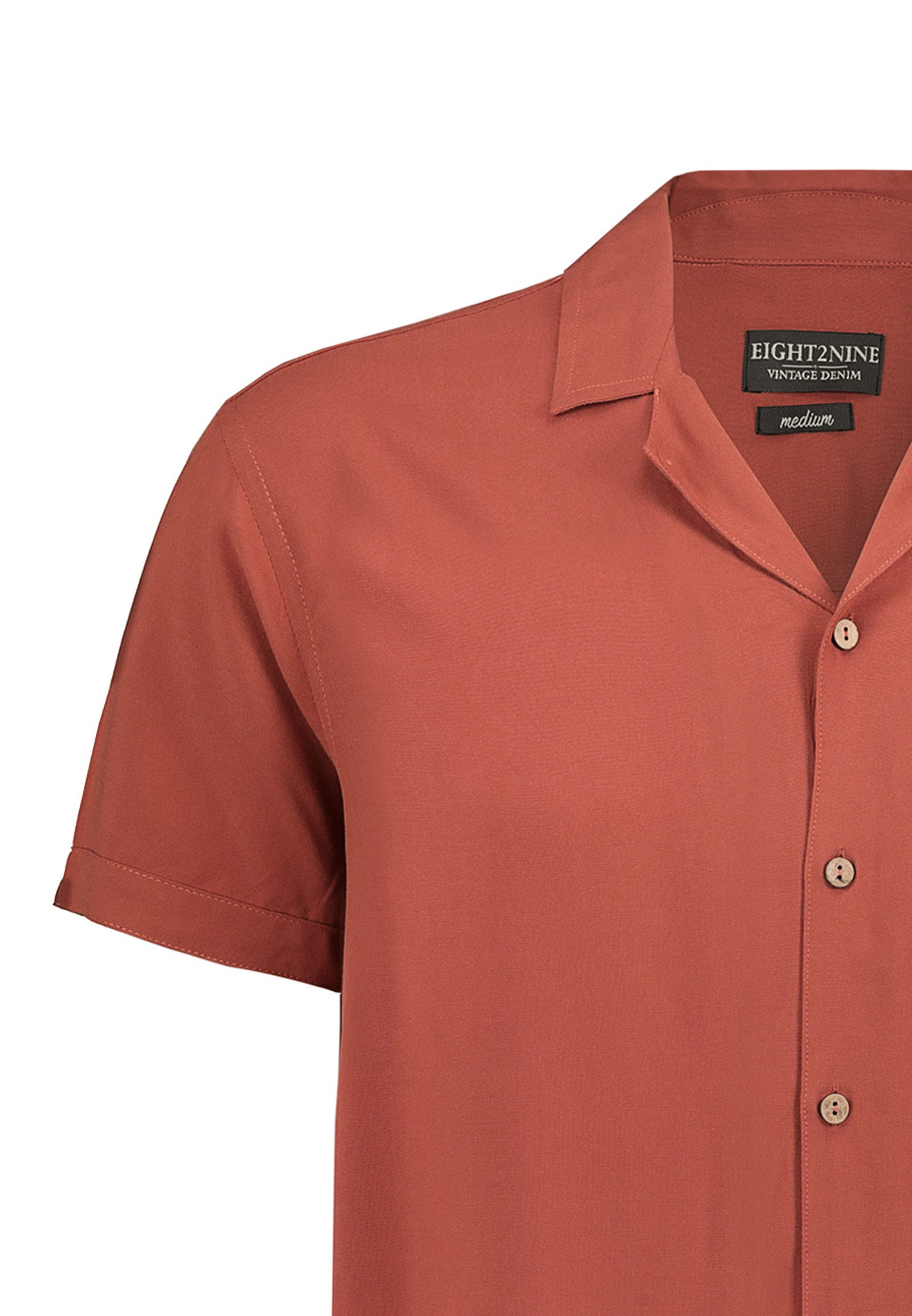 Eight2Nine Kurzarmhemd Moderner Schnitt mit kurzen Ärmeln und Knöpfen Shortsleeve Shirt