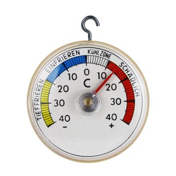 Lantelme Kühlschrankthermometer Kühlschreankthermometer, Spar-Pack 2-tlg., 4947, Metallhaken und Klebepad