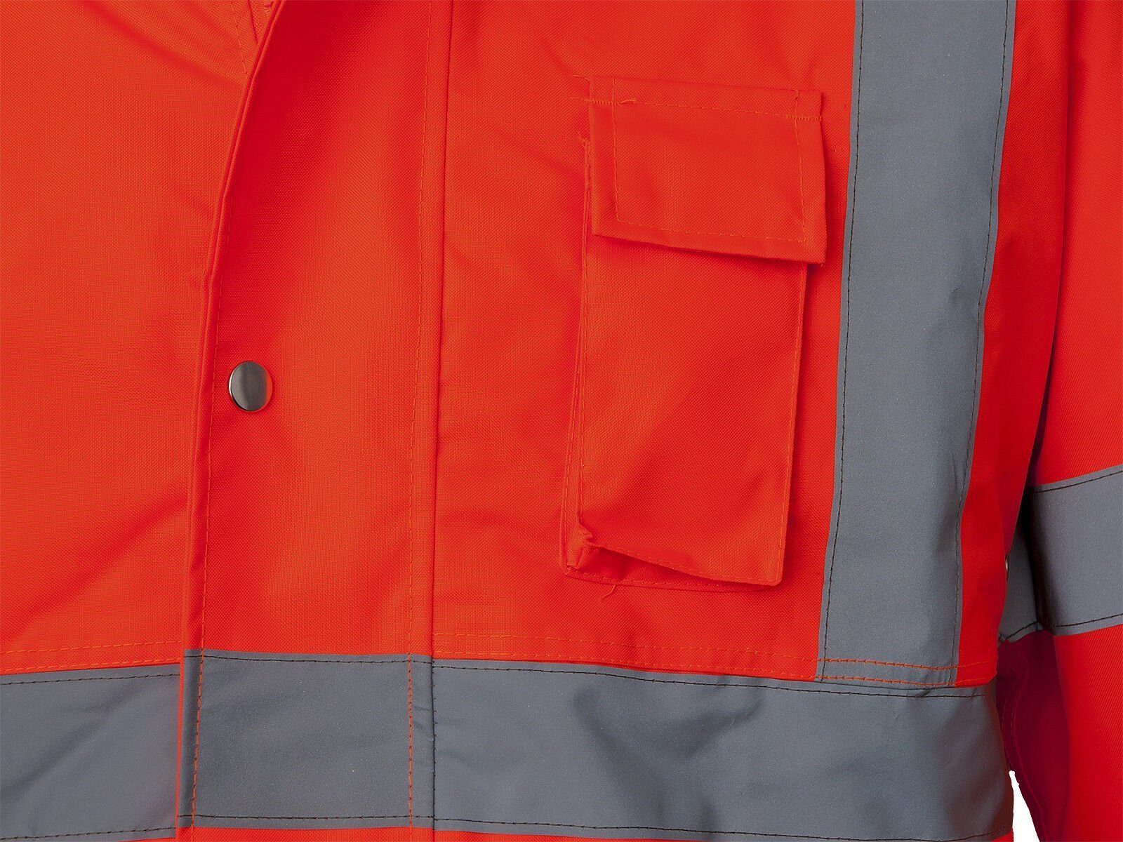 Profus Arbeitsjacke PROFUS Winter Warnjacke Warnschutzjacke- orange mit Kapuze