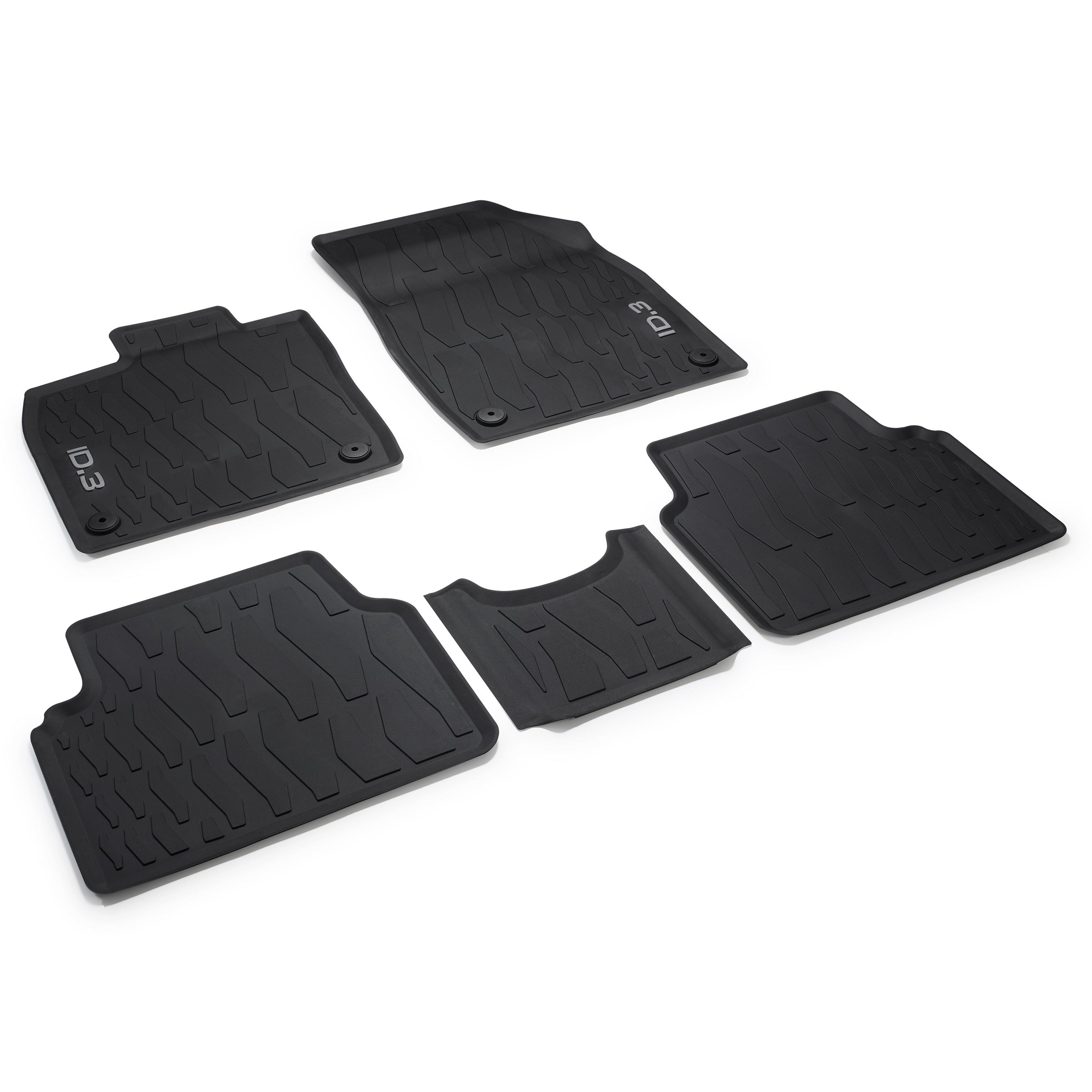 Volkswagen Passform-Fußmatten ID.3 (5 St), für VW ID.3 SUV, Gummifußmatten vorne und hinten, rutschfest, abwaschbar,10B061500 82V