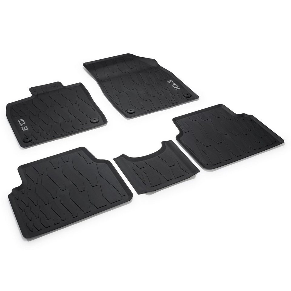 Volkswagen Passform-Fußmatten ID.3 (5 St), für VW ID.3 SUV, Gummifußmatten vorne und hinten, rutschfest, abwaschbar,10B061500 82V