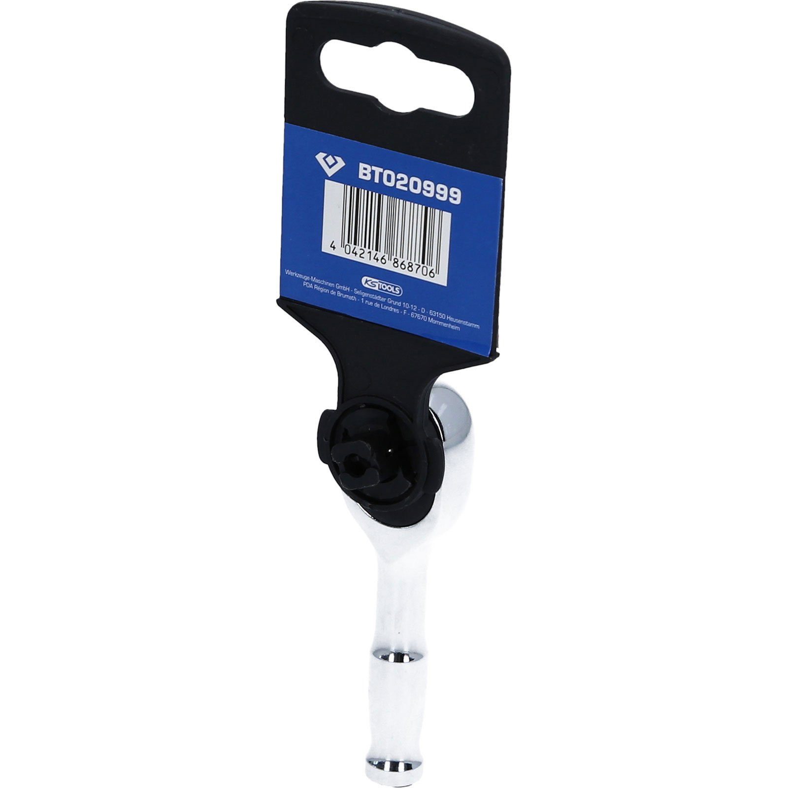 Brilliant Tools Ratsche BRILLIANT TOOLS 1/4" Mini-Umschaltknarre mit Metallgriff 100...