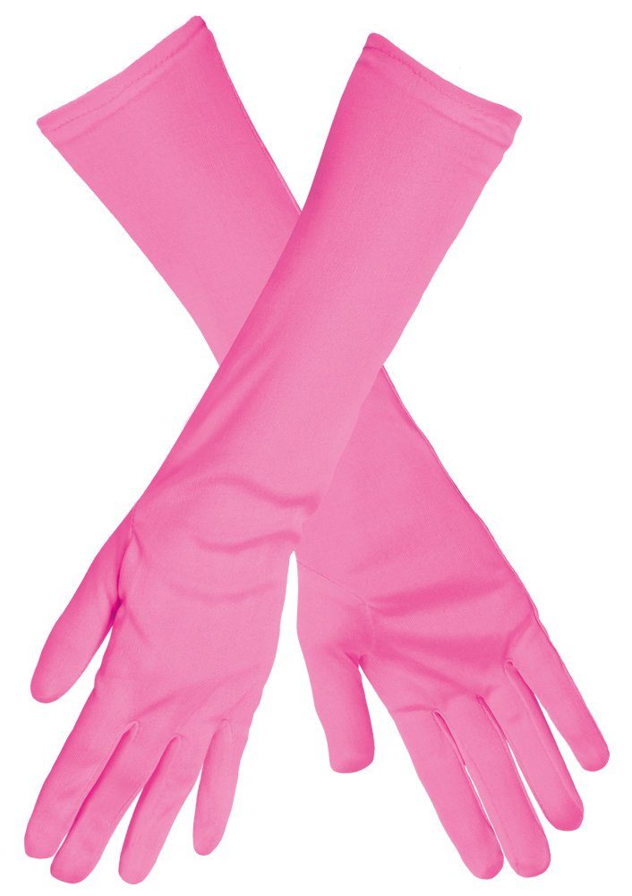 Boland Kostüm Handschuhe Angelica - Neon Rosa günstig online kaufen