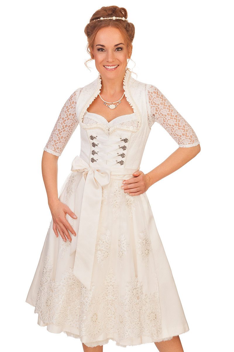 KRÜGER COLLECTION Dirndl Midi Dirndl 2tlg. - ANNELIEB - ecru mehr