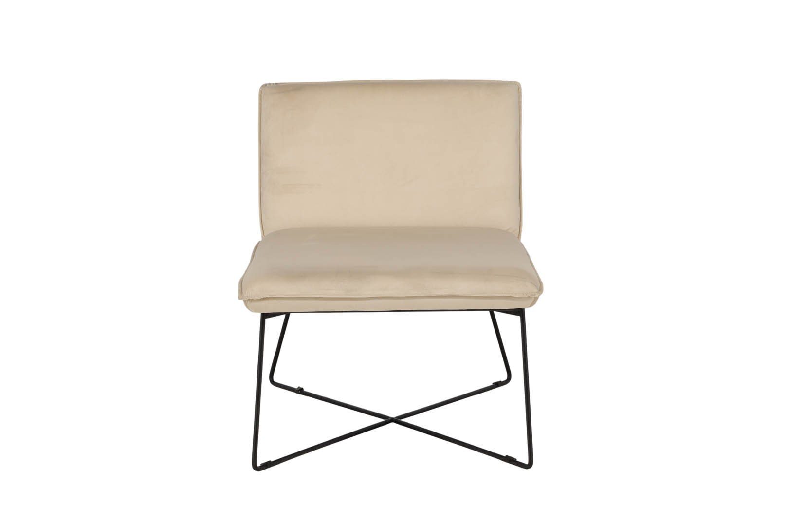 ebuy24 Sofa X-lounge Sofa Daybed velour beige., 1 Teile