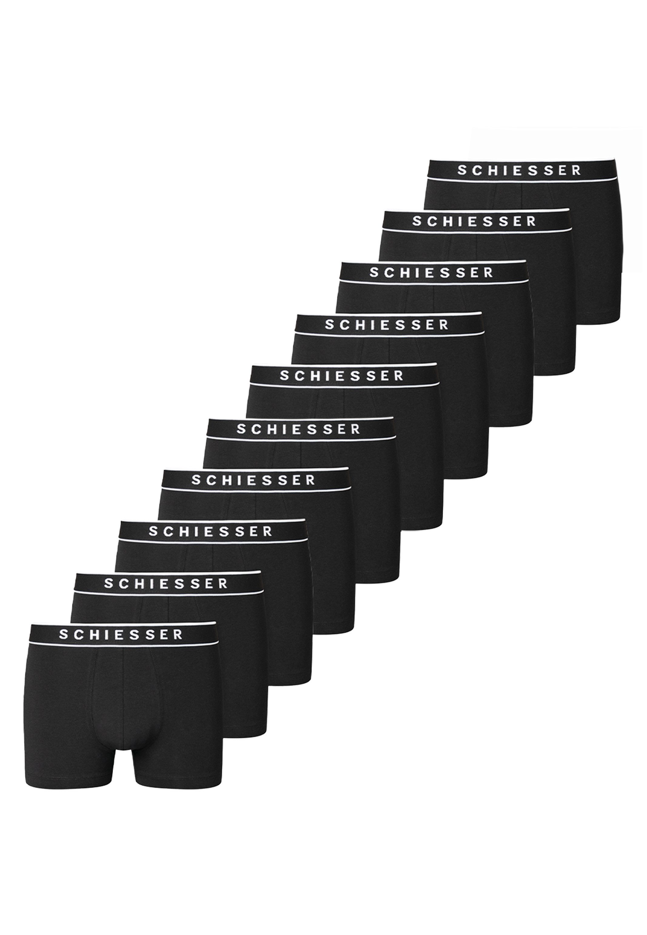 Schiesser Retro Boxer 10er Pack 95/5 Organic Cotton (Spar-Set) Retro Short günstig online kaufen