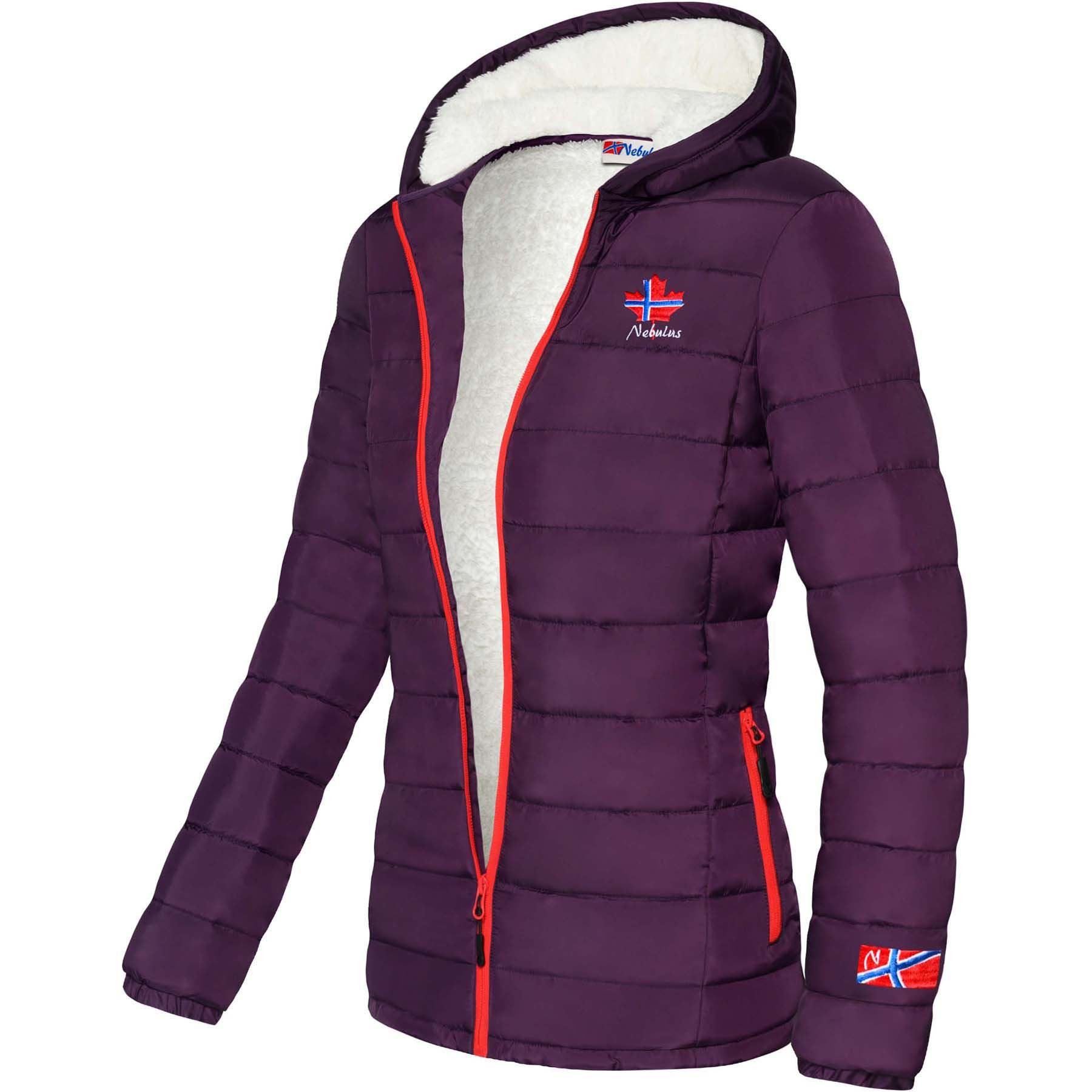 Nebulus Winterjacke GLOWFUR, P4839 - Damen, aubergine, XXL/44 günstig online kaufen