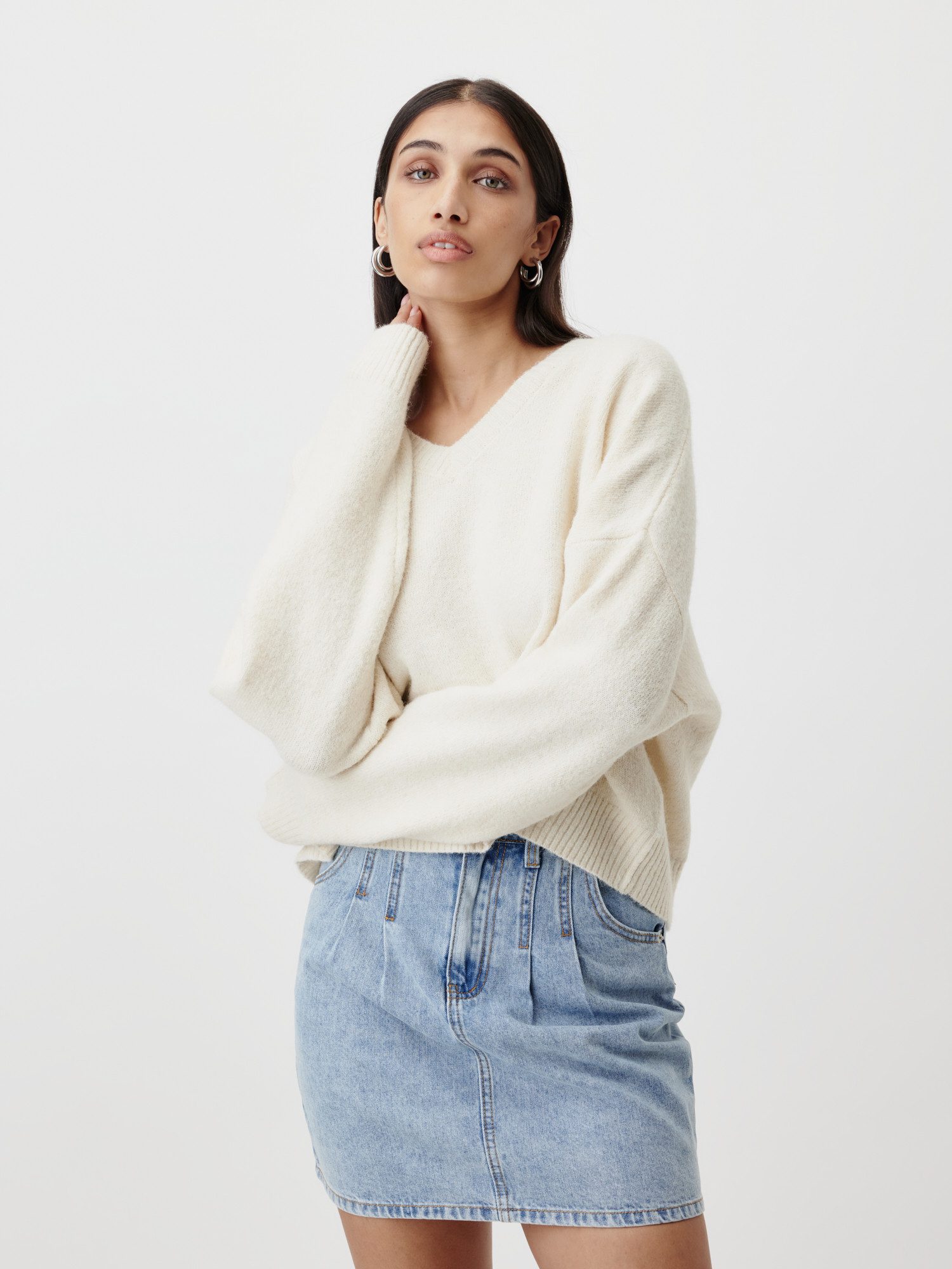 LeGer Strickpullover Halina, LeGer by Lena Gercke Loose fit mit Rundhalsaus günstig online kaufen