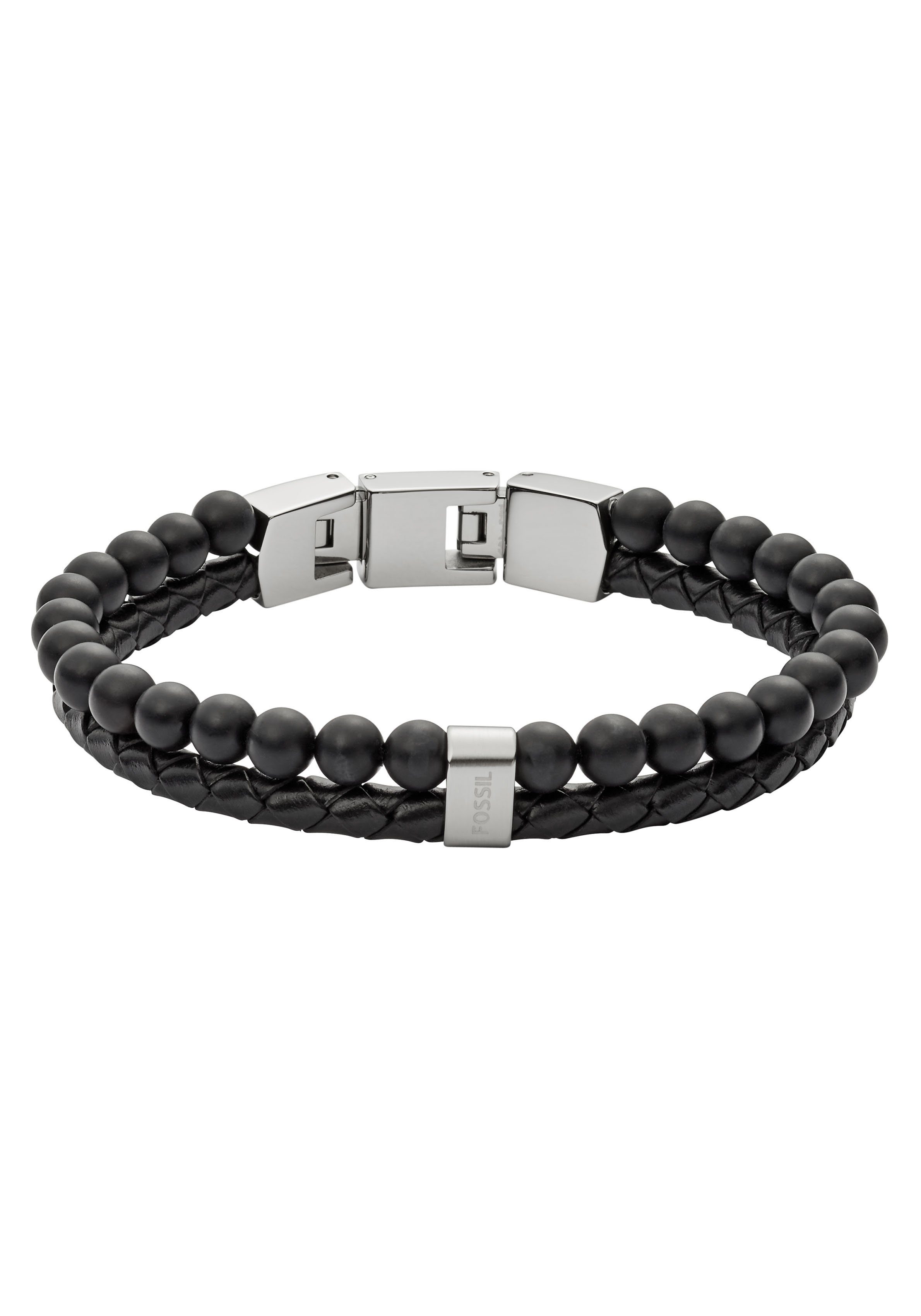 Fossil Armband Schmuck Geschenk Edelstahl Leder Armschmuck