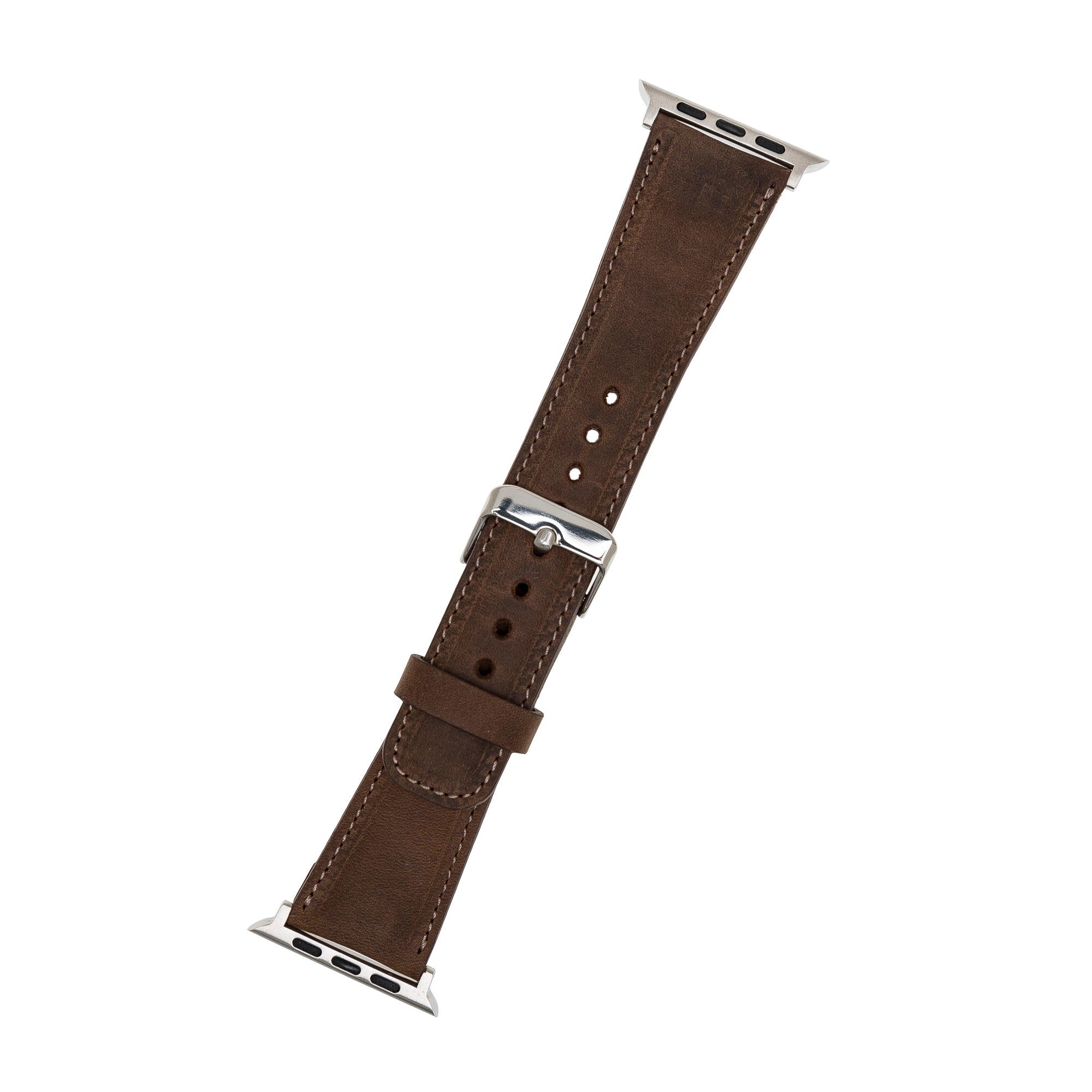 Leather Series Uhrenarmband Watch Ersatzarmband Braun Band Ultra/9/8/7SE/6-1 für Apple Matt Renna Echtleder