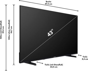 Daewoo 43DM72UAD DLED-Fernseher (108 cm/43 Zoll, 4K Ultra HD, Android TV, Smart-TV)