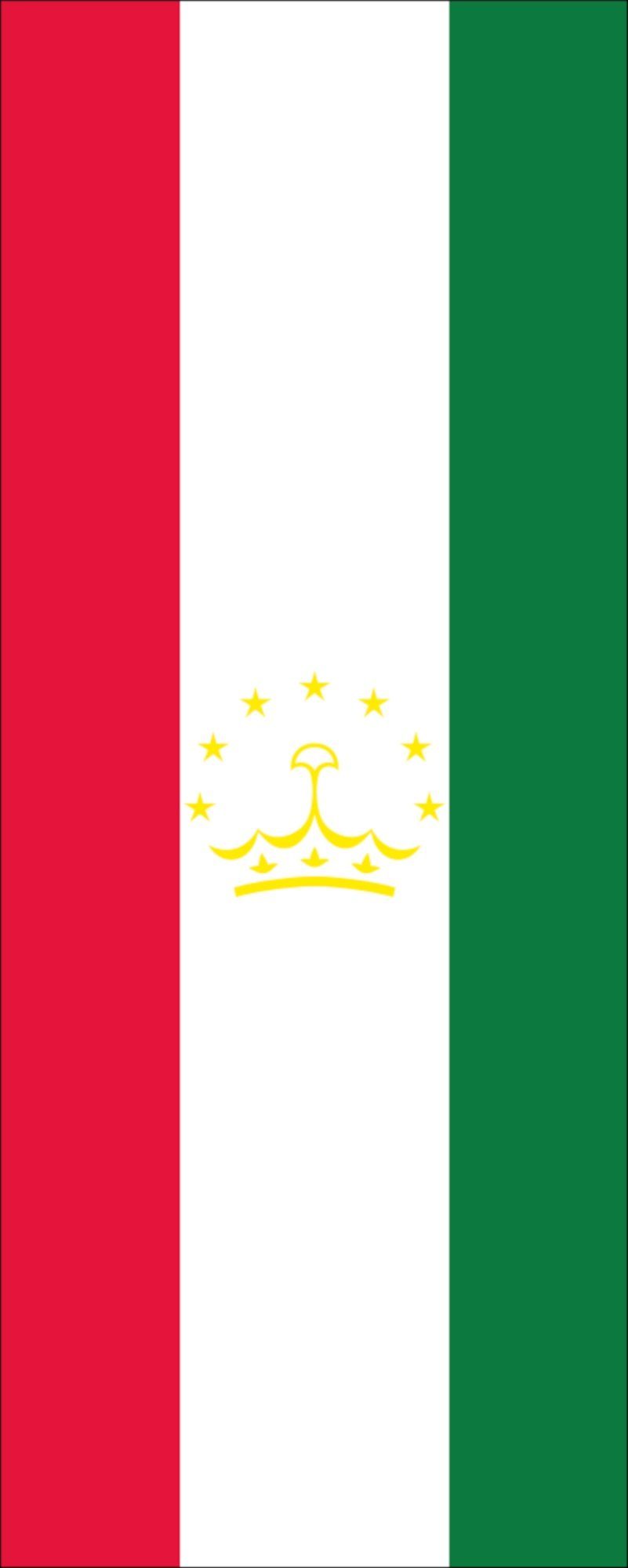 Flagge Flagge g/m² Tadschikistan flaggenmeer 110 Hochformat