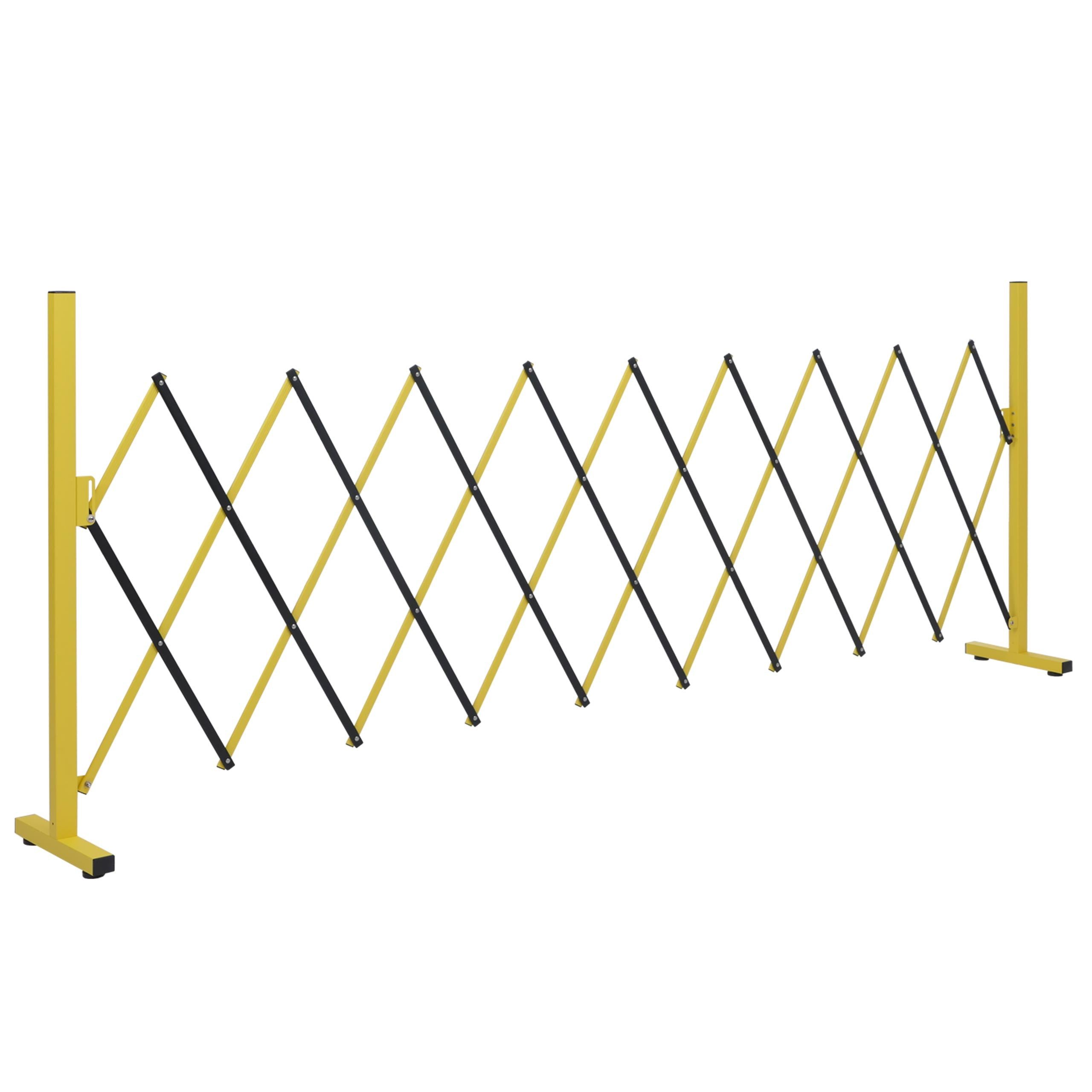 PROREGAL® Absperrgitter Zaun Absperrgitter auszeihbar & schwenkbar, 265 cm