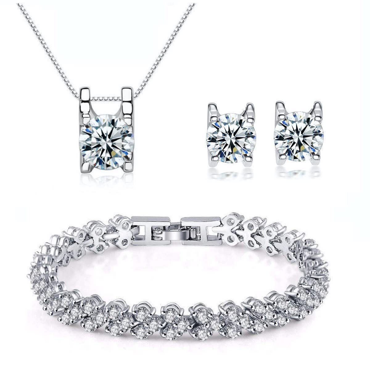 Kim Johanson Schmuckset Meggy (Set, 4-tlg), mit Zirkonia, aus 925 Silber un günstig online kaufen