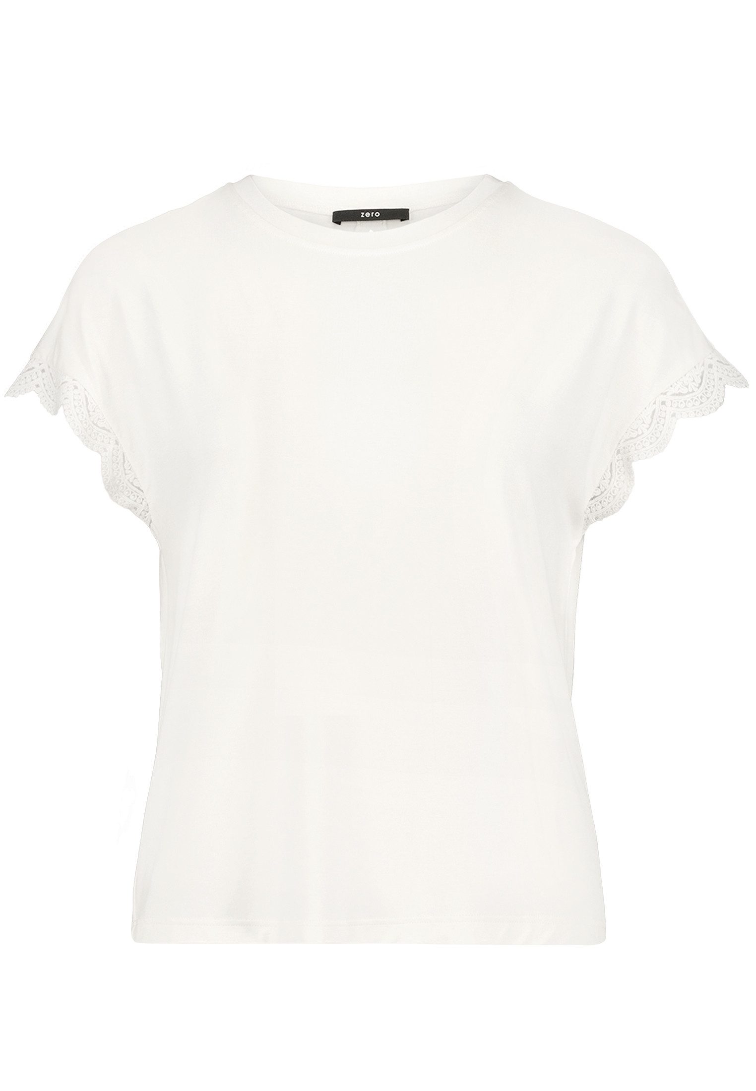 Zero Kurzarmshirt Damen mit Spitze (1-tlg) Spitze