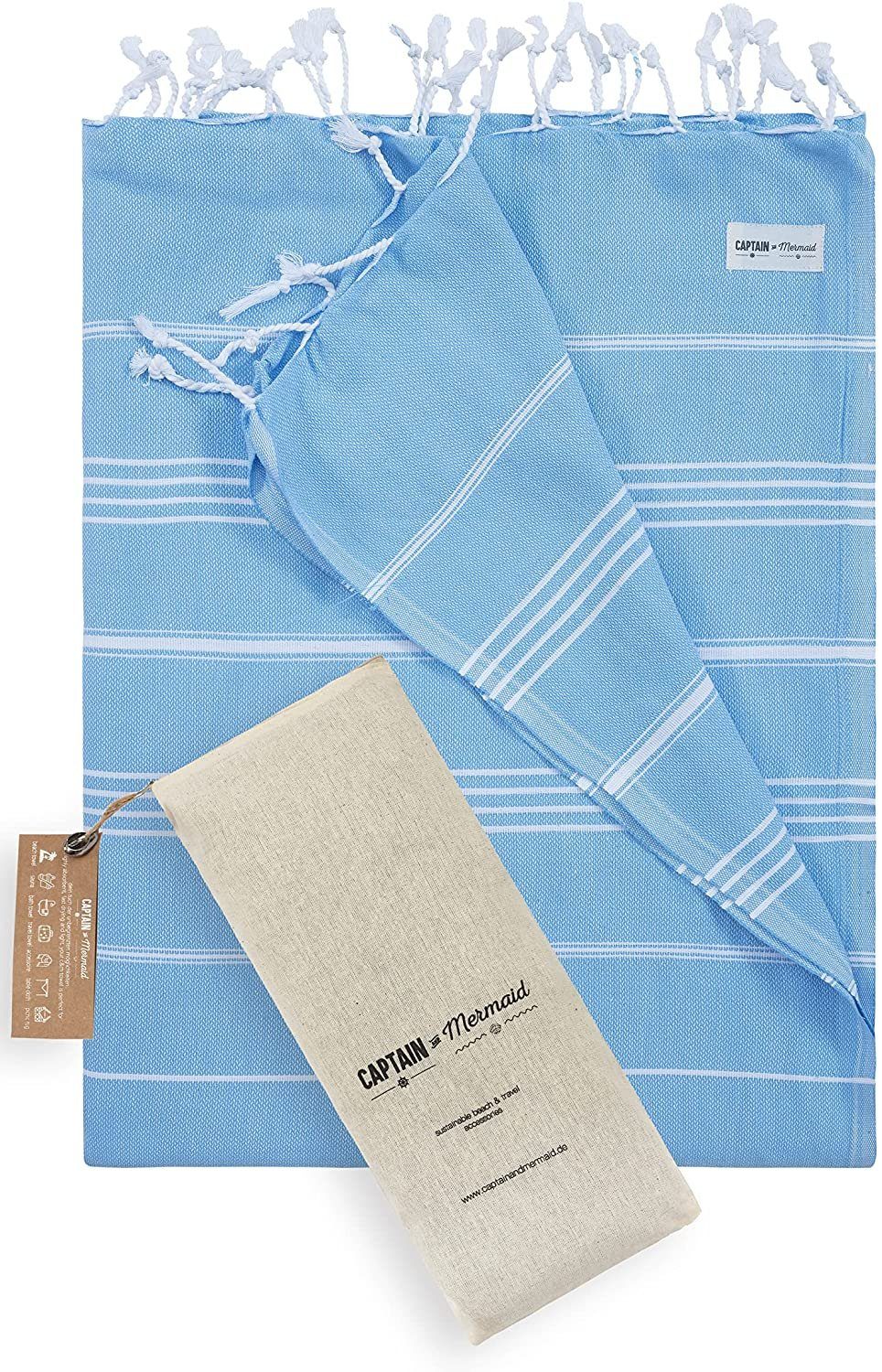 CAPTAIN and Mermaid Strandtuch Captain&Mermaid® Premium XXL Strandtuch 100% günstig online kaufen