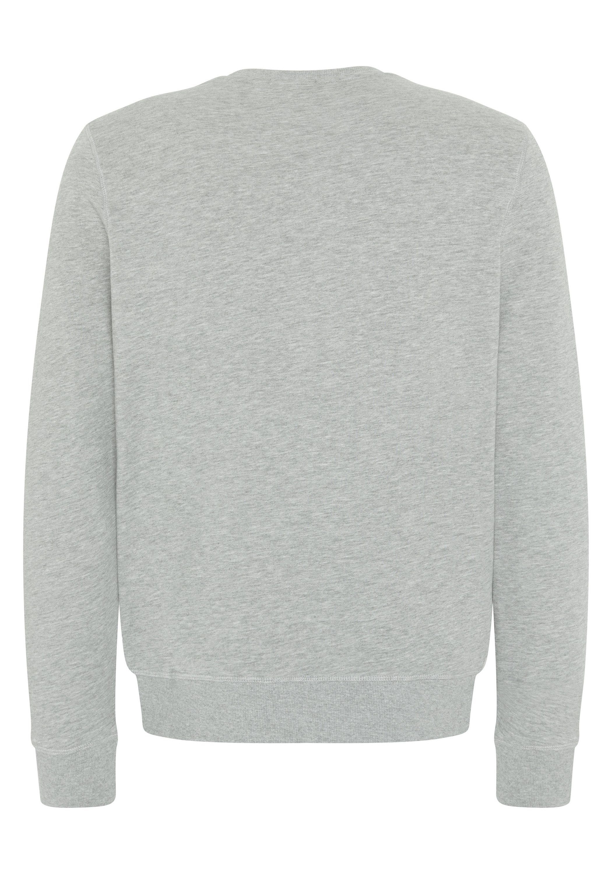 mittel blau Sweater Label-Look im grau/hell 1 Sweatshirt Chiemsee