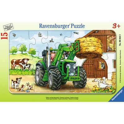 Ravensburger Rahmenpuzzle Traktor Auf Dem Bauernhof - Rahmenpuzzle, 15 Puzzleteile