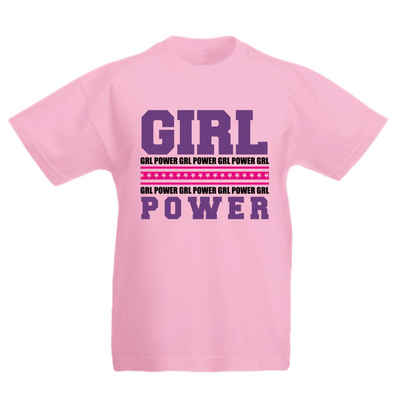 G-graphics T-Shirt Girl power Kinder T-Shirt, mit Spruch / Sprüche / Print / Aufdruck