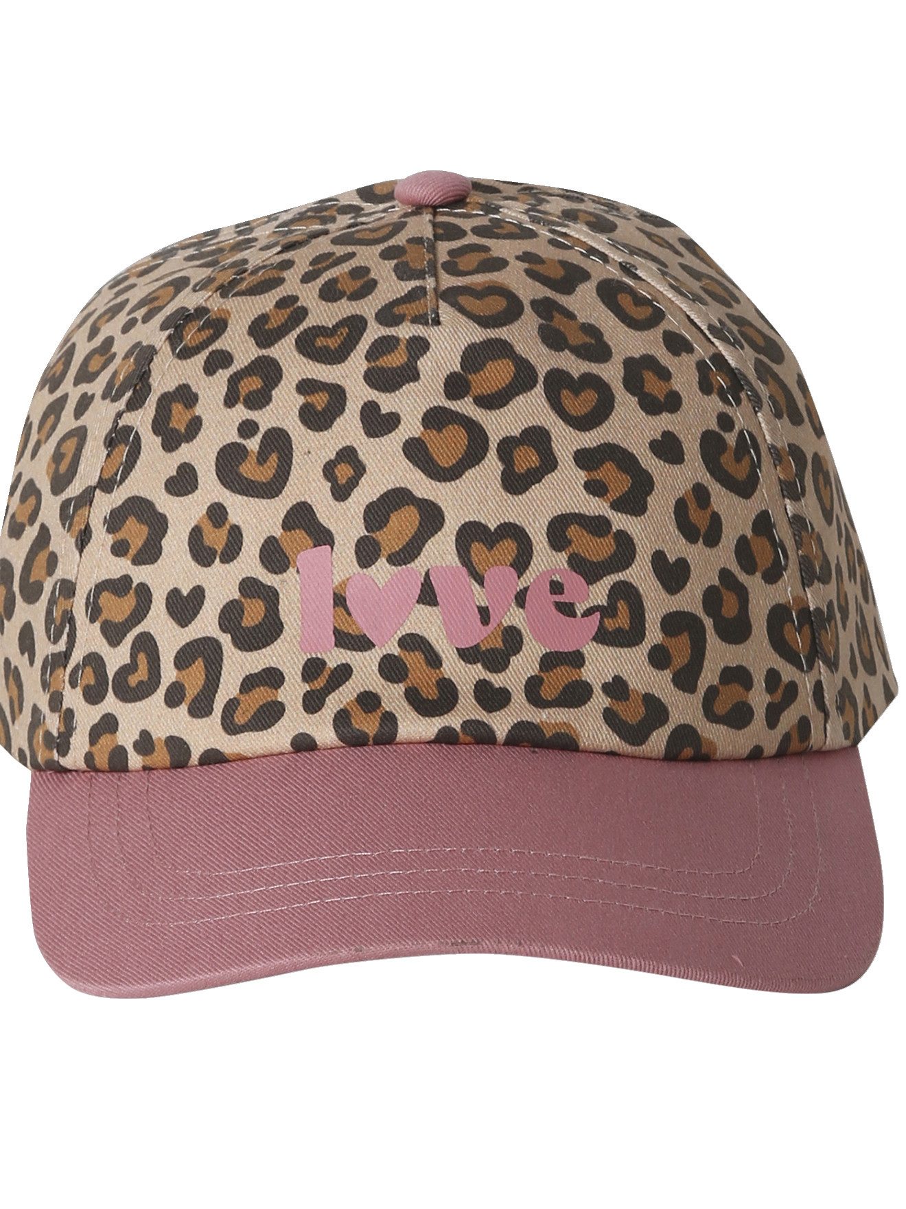 vertbaudet Beanie Mädchen Cap mit Leoprint