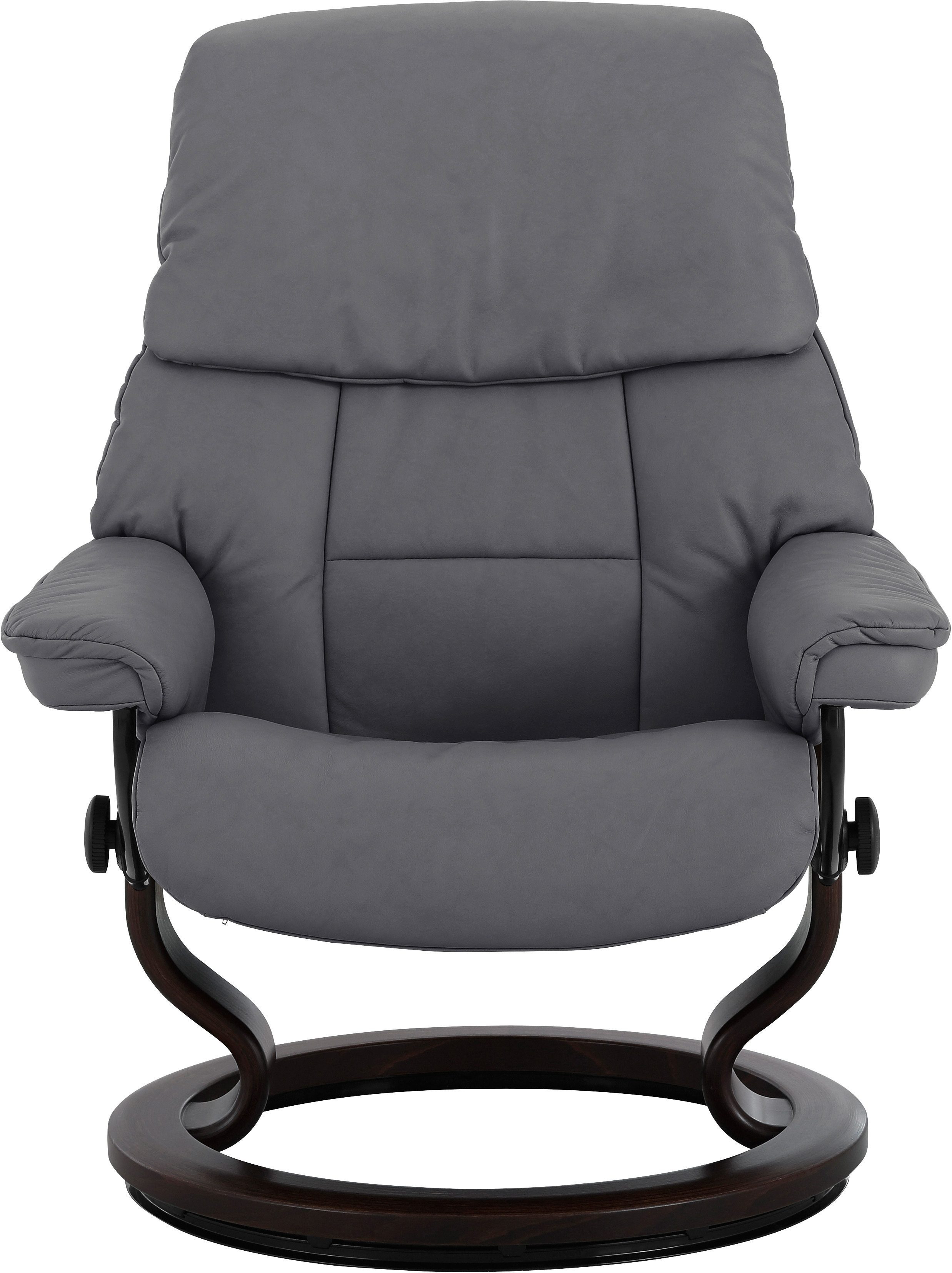Stressless® Relaxsessel Ruby (Set, Relaxsessel mit Hocker), mit Classic Base, Größe L, Gestell Eiche, Wenge, Braun & Schwarz