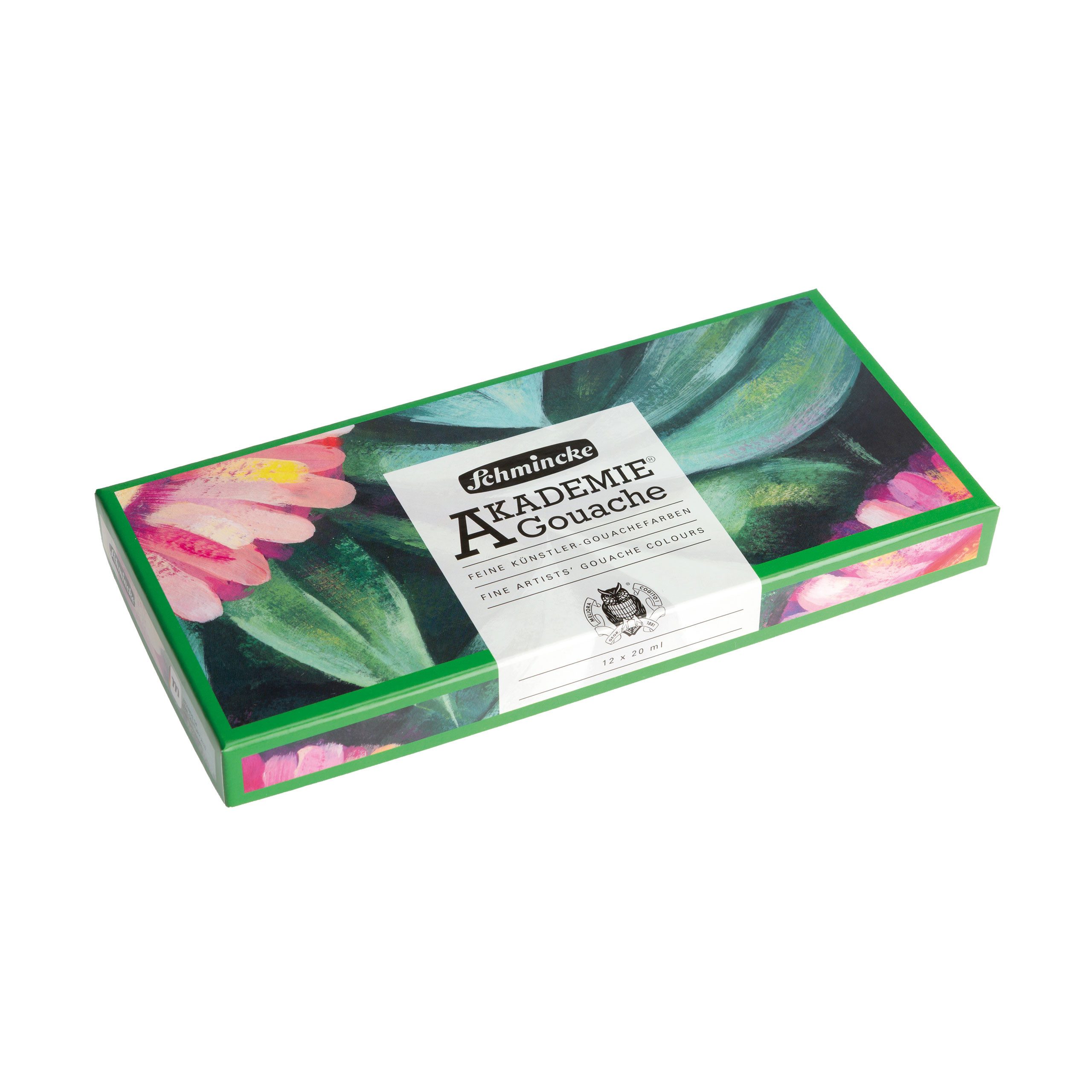 Schmincke Temperafarbe AKADEMIE Gouache Kartonset mit 12 x 20 ml Tuben - 72 730 097