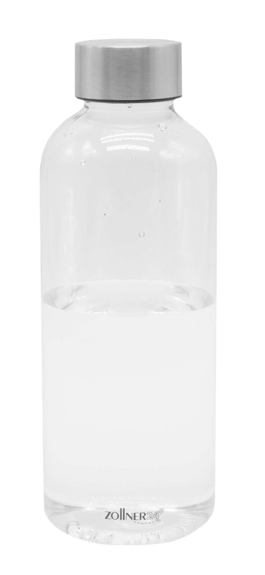 ZOLLNER24 Trinkflasche, BPA-frei, BPA-frei, transparent mit Schraubverschluss