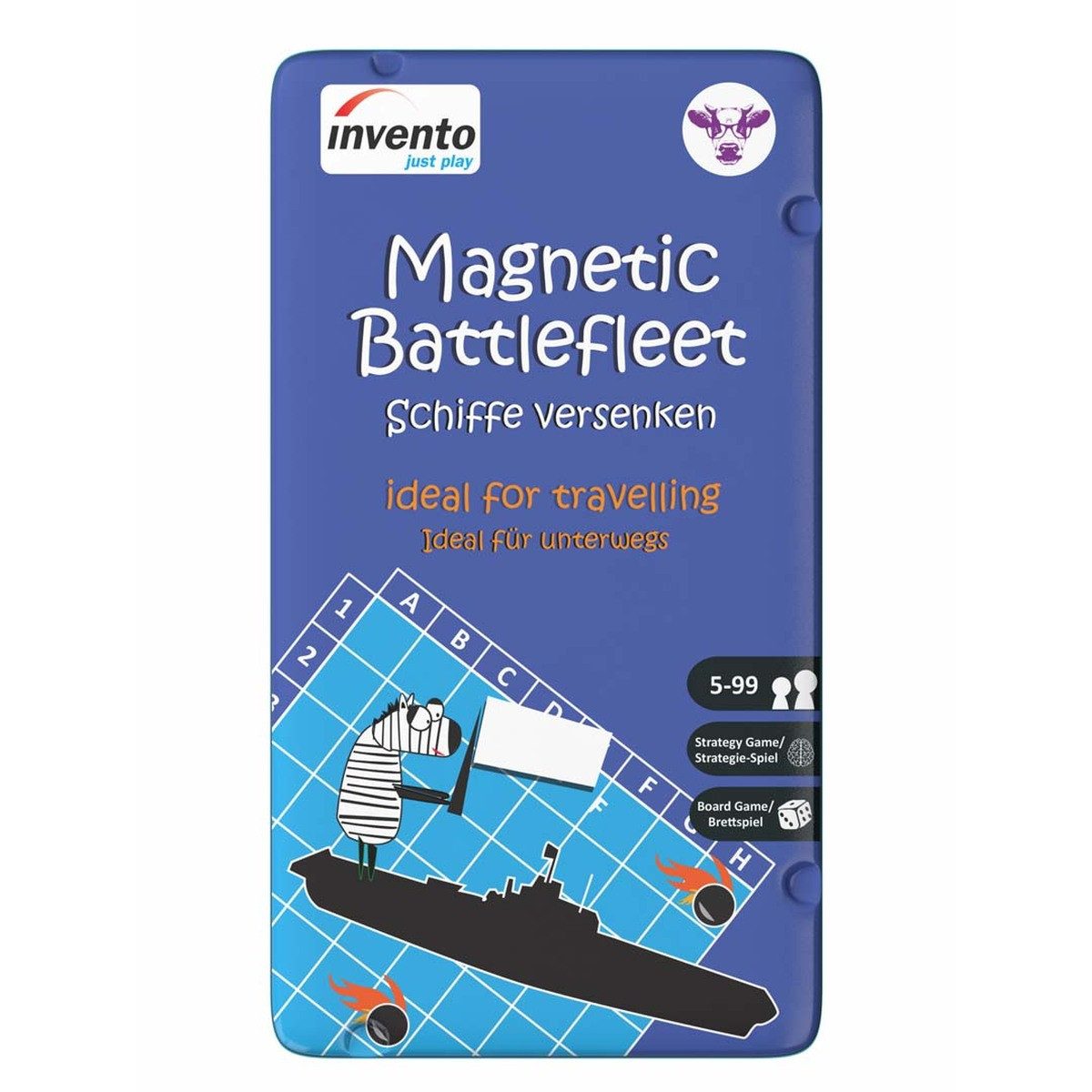 Invento Spiel Magnetspiel Schiffe versenken Metalldose
