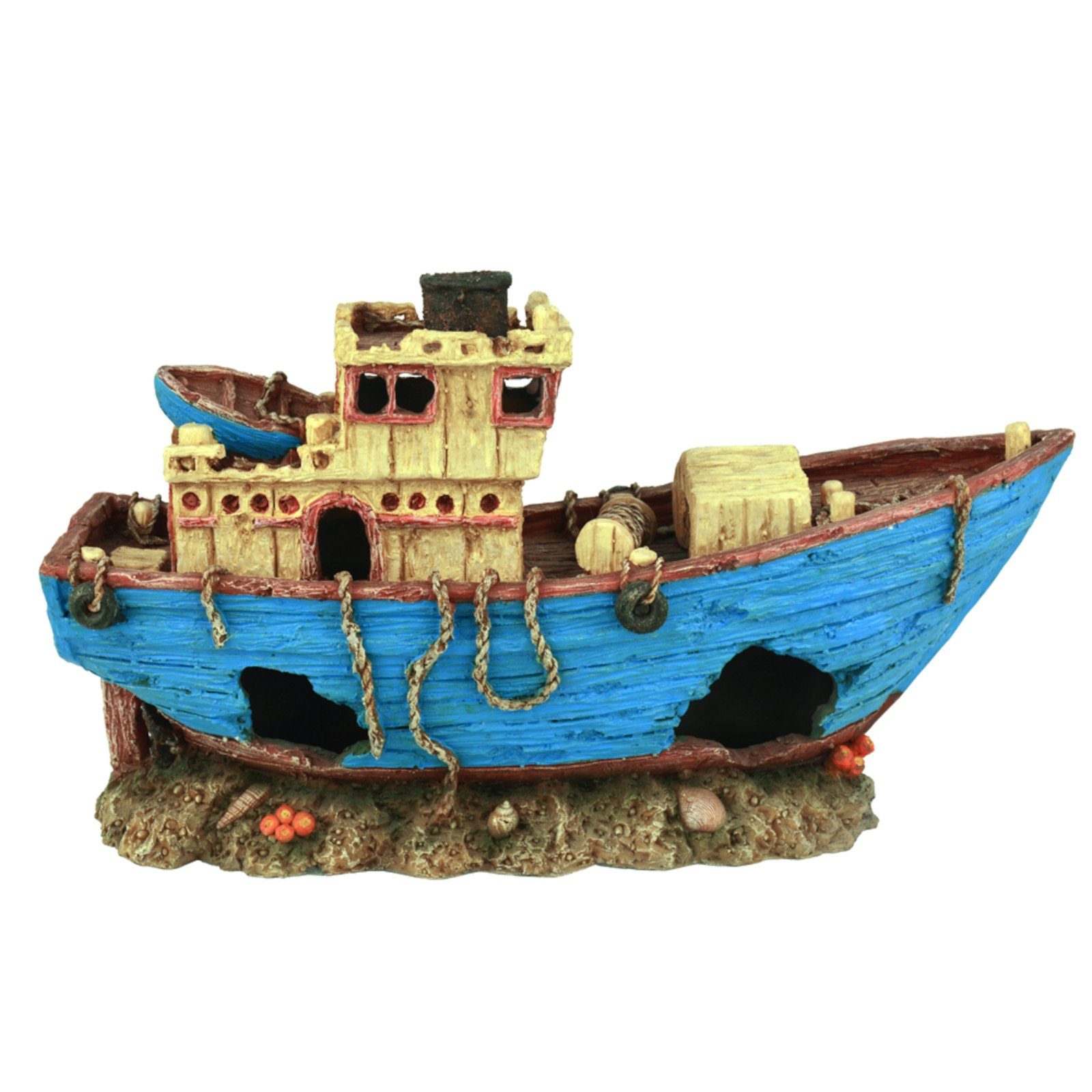 Aquariendeko MS Arkona Schiffswrack Dekoration für Aquarium und Terrarium