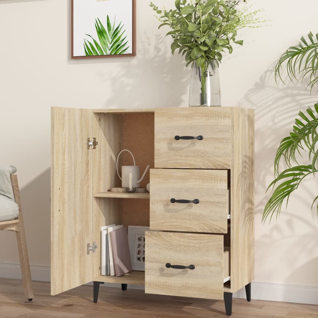 vidaXL Sideboard Sideboard Sonoma-Eiche 69,5x34x90 cm günstig online kaufen