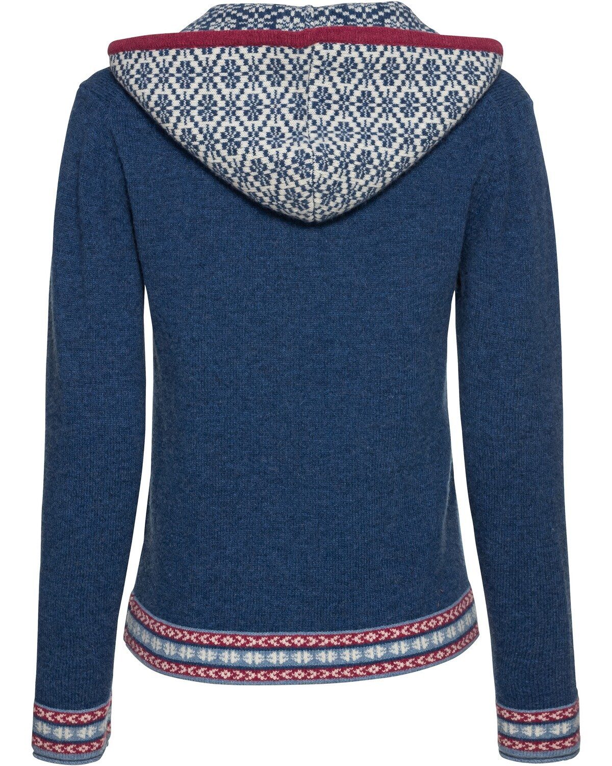 Reitmayer Strickjacke Jacquard-Cardigan mit Kapuze günstig online kaufen