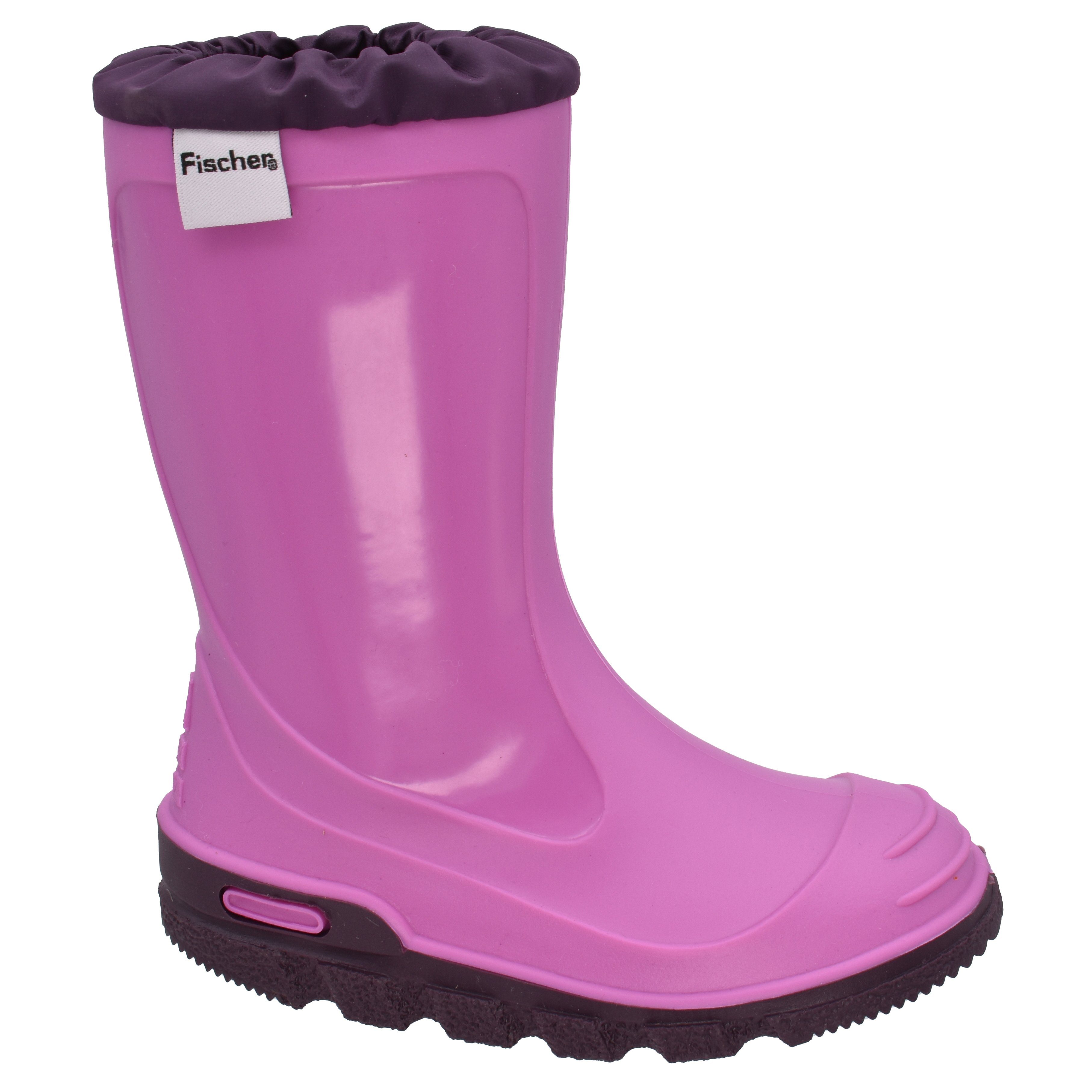 Fischer-Markenschuh Fille Gummistiefel aus PVC, wasserdicht, ungefüttert