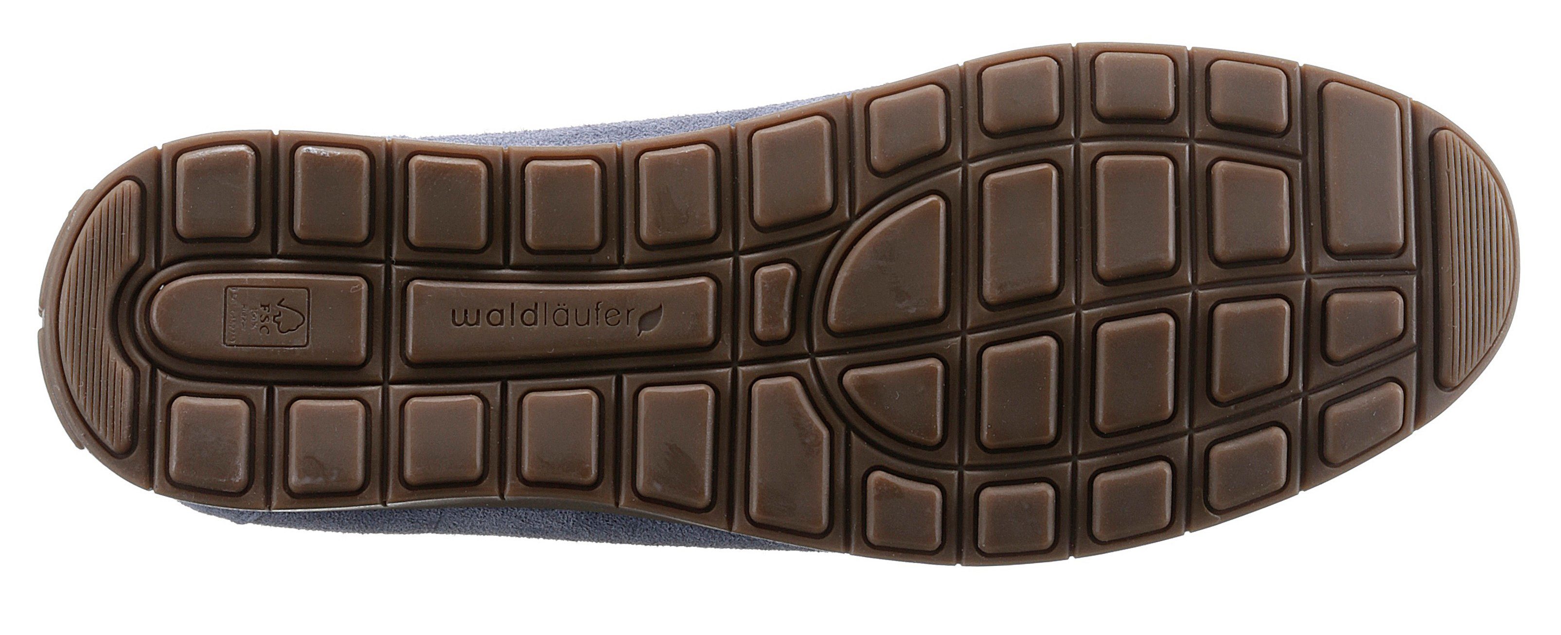 Waldläufer H-LUCY Mokassin Slipper, Freizeitschuh, Halbschuh mit typischer Rahmennaht, H-Weite