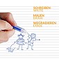 Praknu Kugelschreiber »Radierbarer Kugelschreiber 10er Set Blau«, (Set, 10-tlg., 10 Stifte + 10 Ersatzmienen), Mit 10 Ersatzminen - Leicht Löschbar - Mit Clip, Bild 2