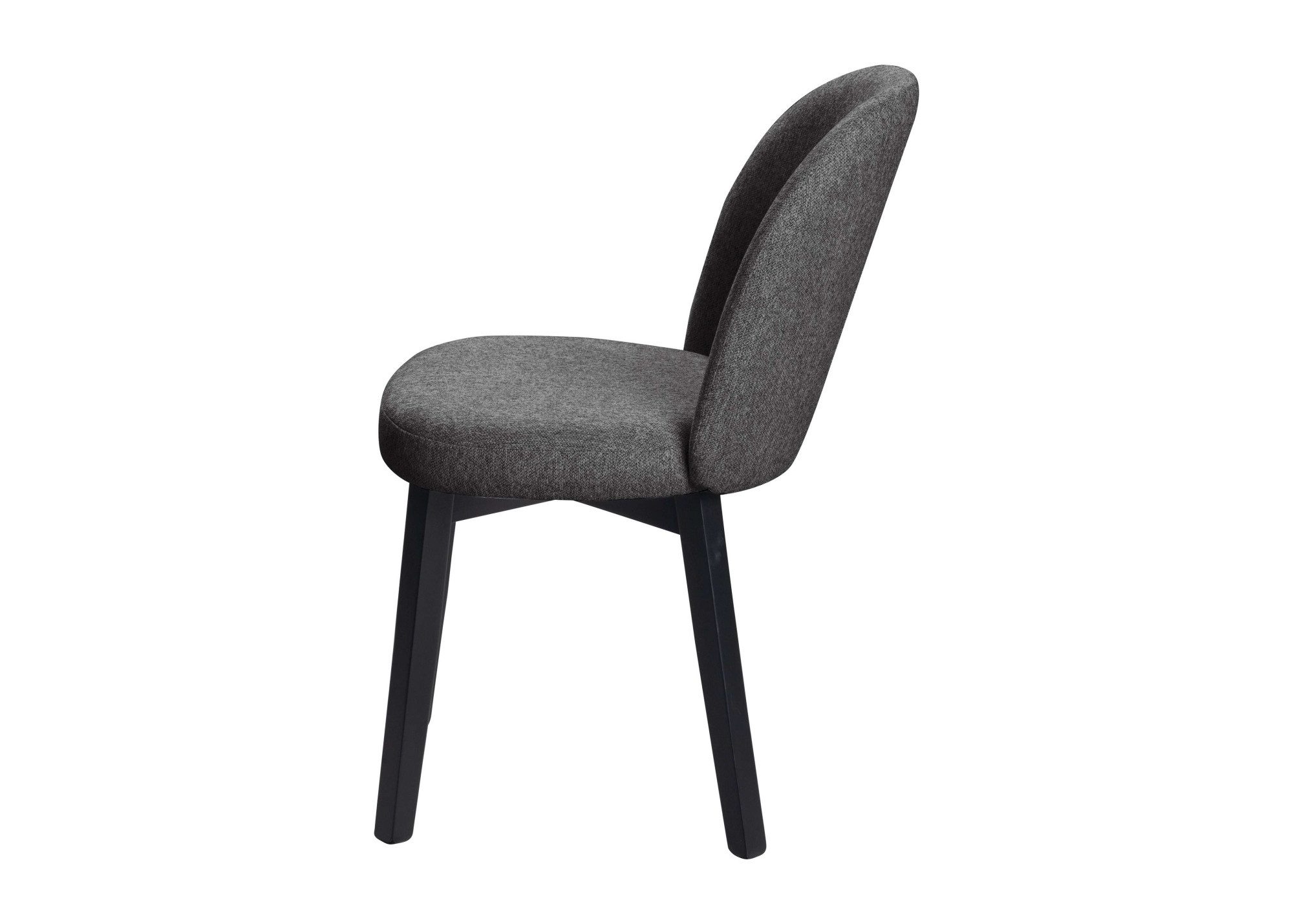 OTTO home 4-Fußstuhl Aretha Esszimmerstuhl, Wohnstuhl, Polsterstuhl, Essstuhl (Set, 2 St), schwarz lackiertes Gestell aus massivem Buchenholz, gepolstertert – Bild 5 von 5