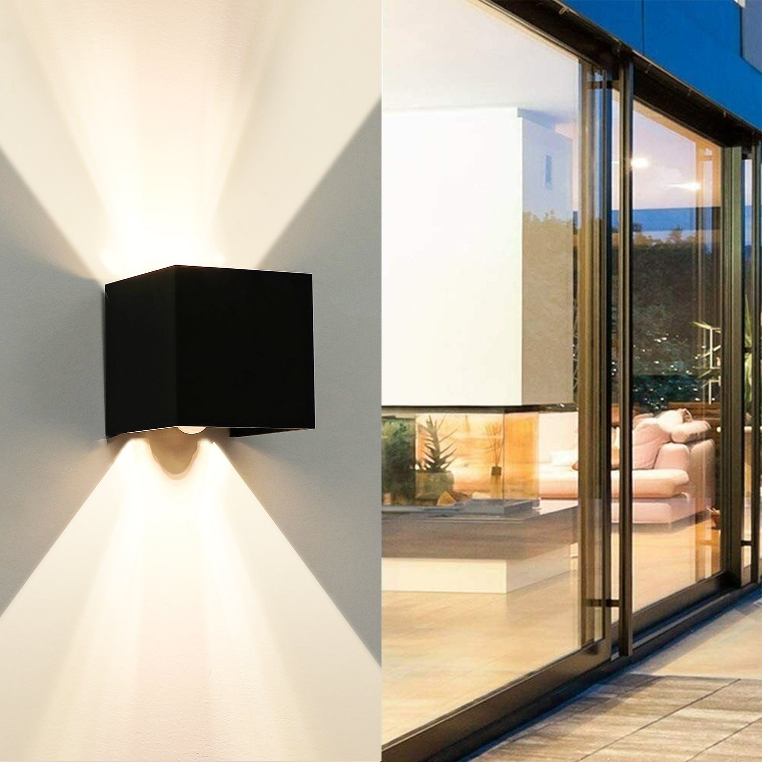 oyajia Wandleuchte 6W LED Aluminium Wandleuchte günstig online kaufen