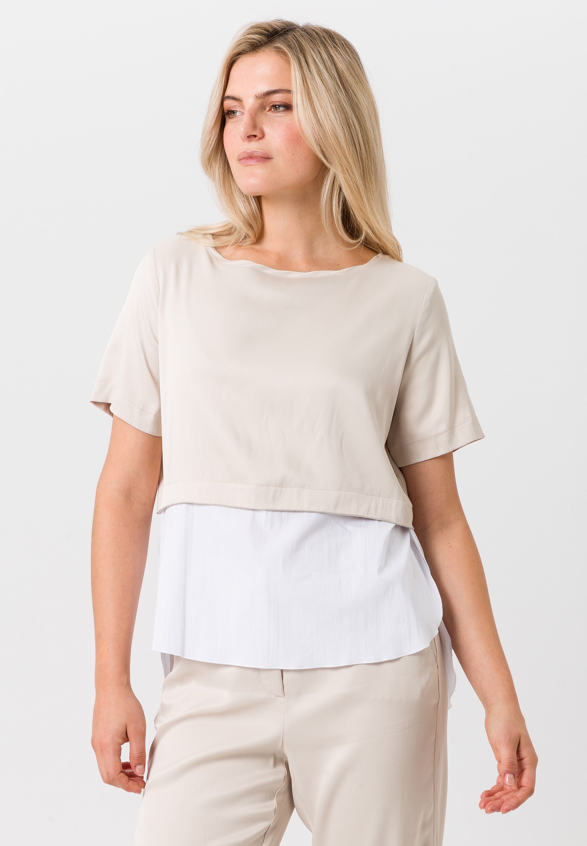 TUZZI Kurzarmshirt mit Layering-Effekt günstig online kaufen