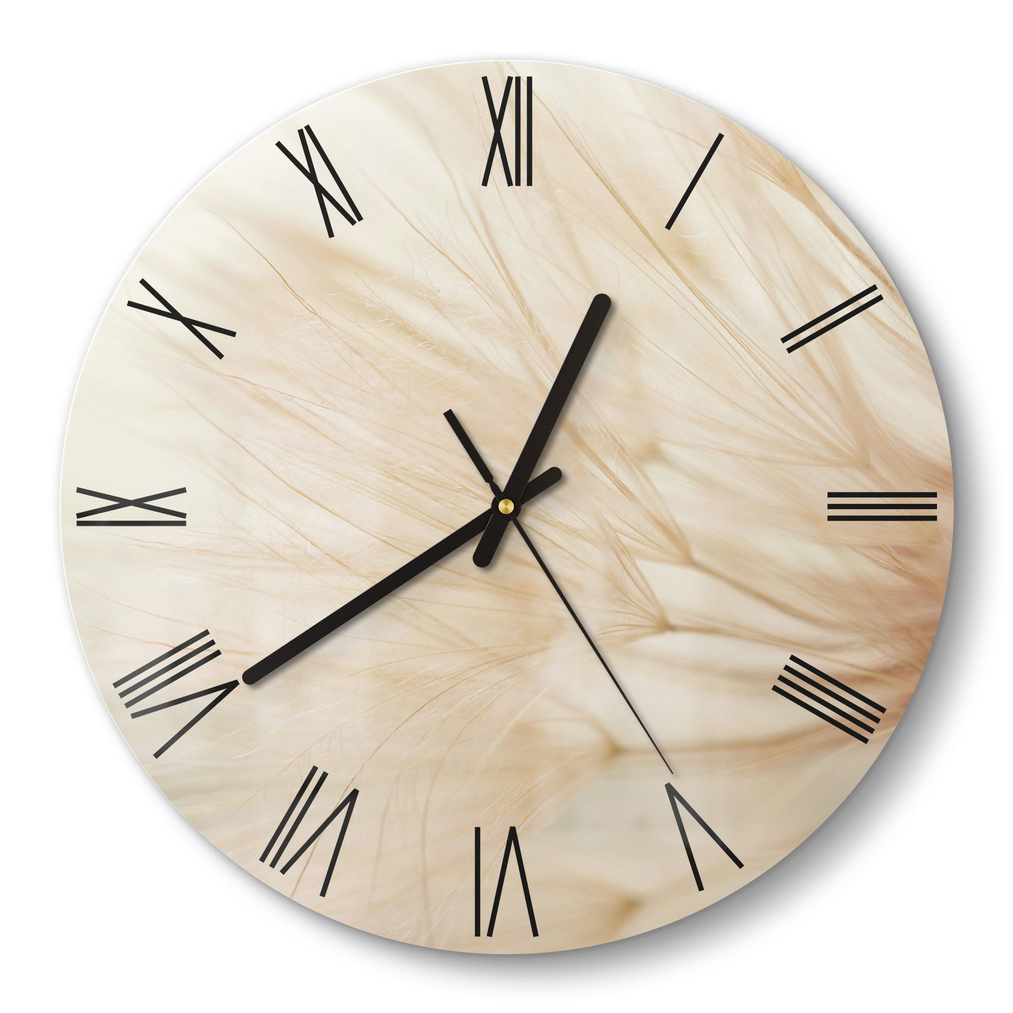DEQORI Wanduhr 'Zarte Natur' (Glas Glasuhr günstig online kaufen