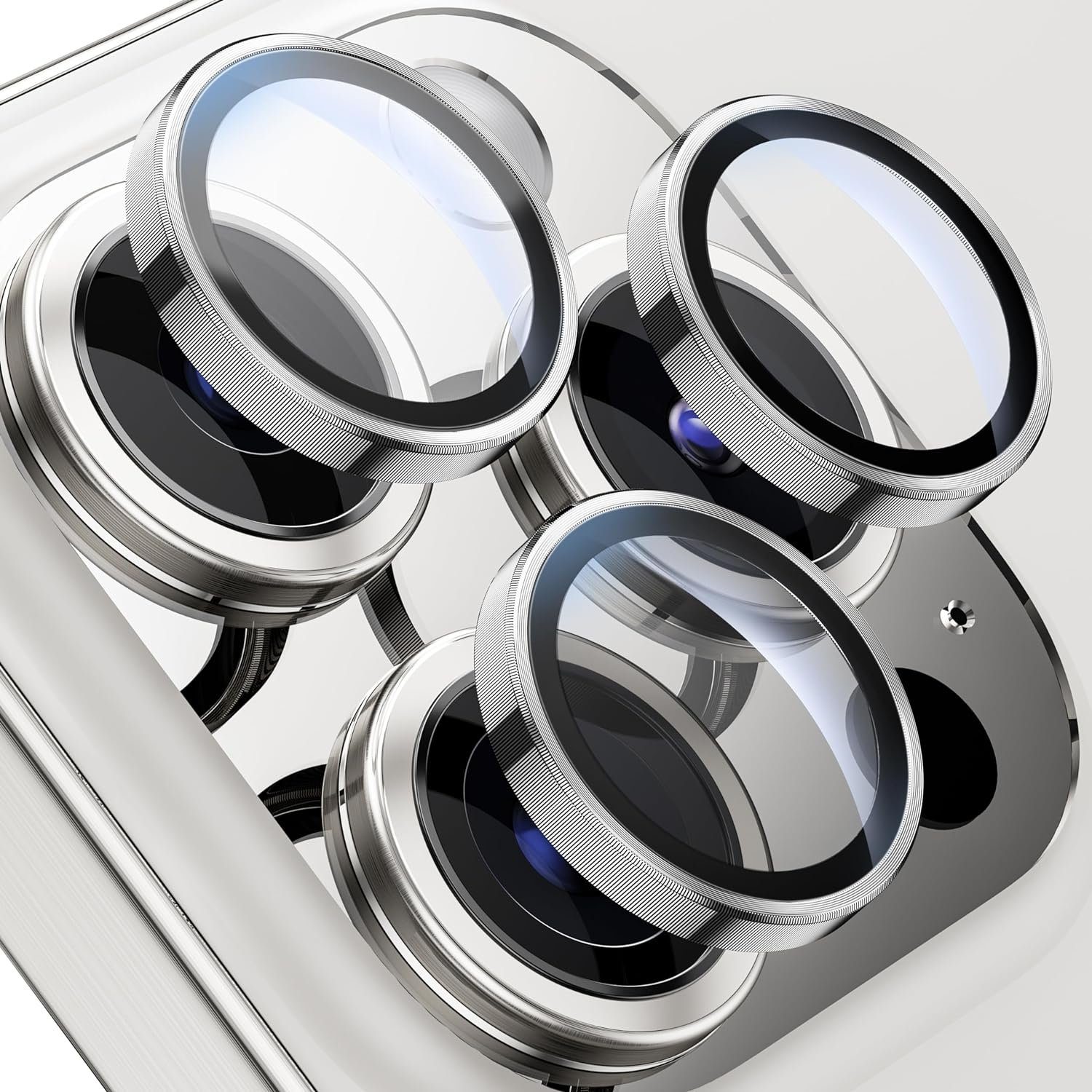 MSM Displayschutzglas 3X Linsenglas für Apple iPhone 15 Pro / 15 Pro Max Schutz Panzerfolie