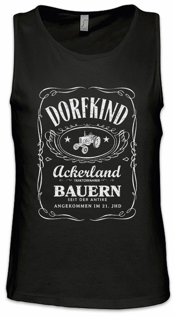 Tanktop Dorfkind Ärmelloses T-Shirt Dorf Gemeinde Ackerland Dorfjugend Traktor