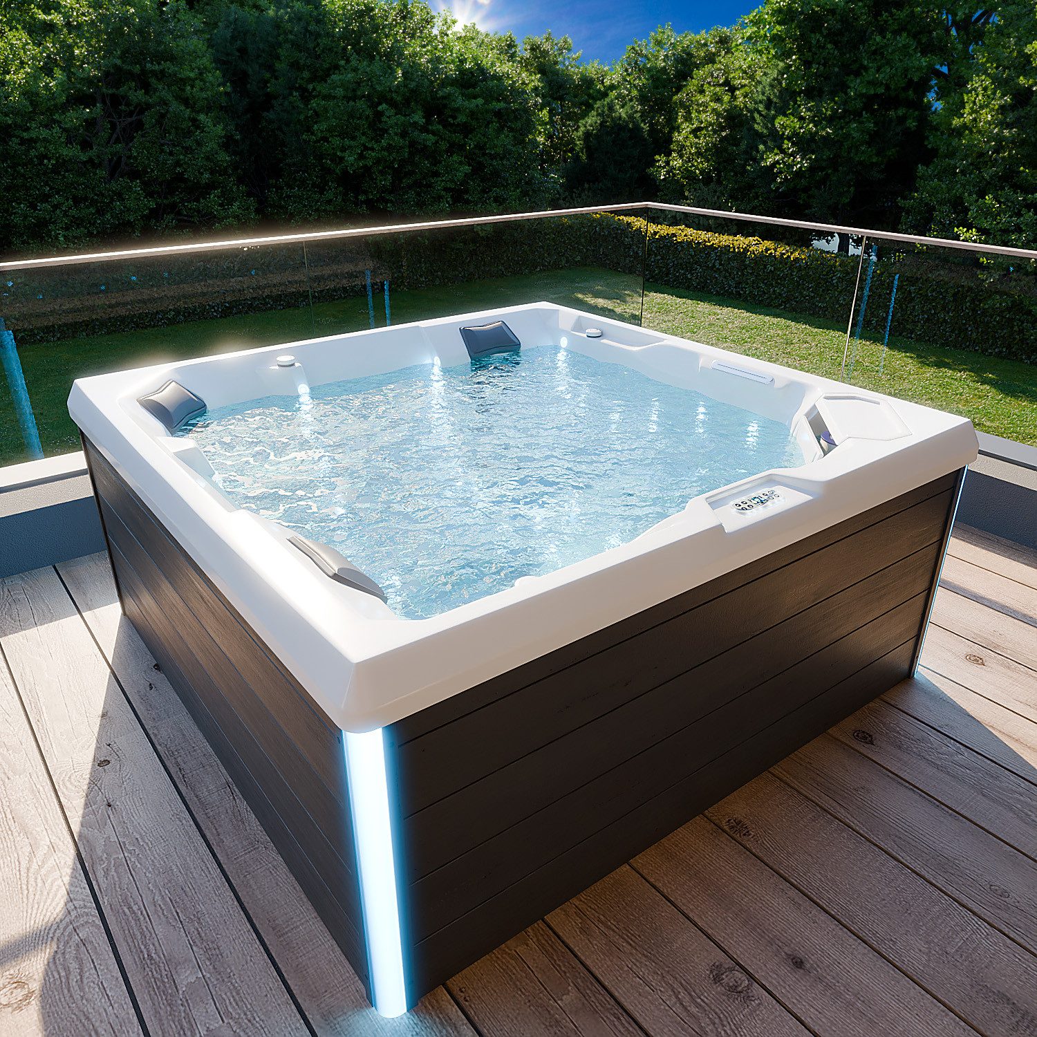 TroniTechnik Whirlpool Outdoor Whirlpool PANAREA weiß günstig online kaufen