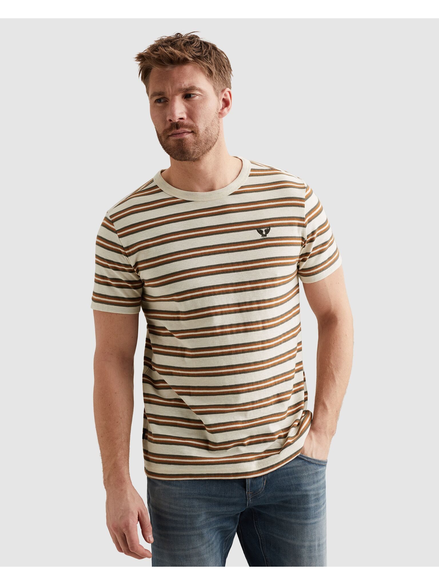 PME LEGEND T-Shirt in melierter Optik günstig online kaufen