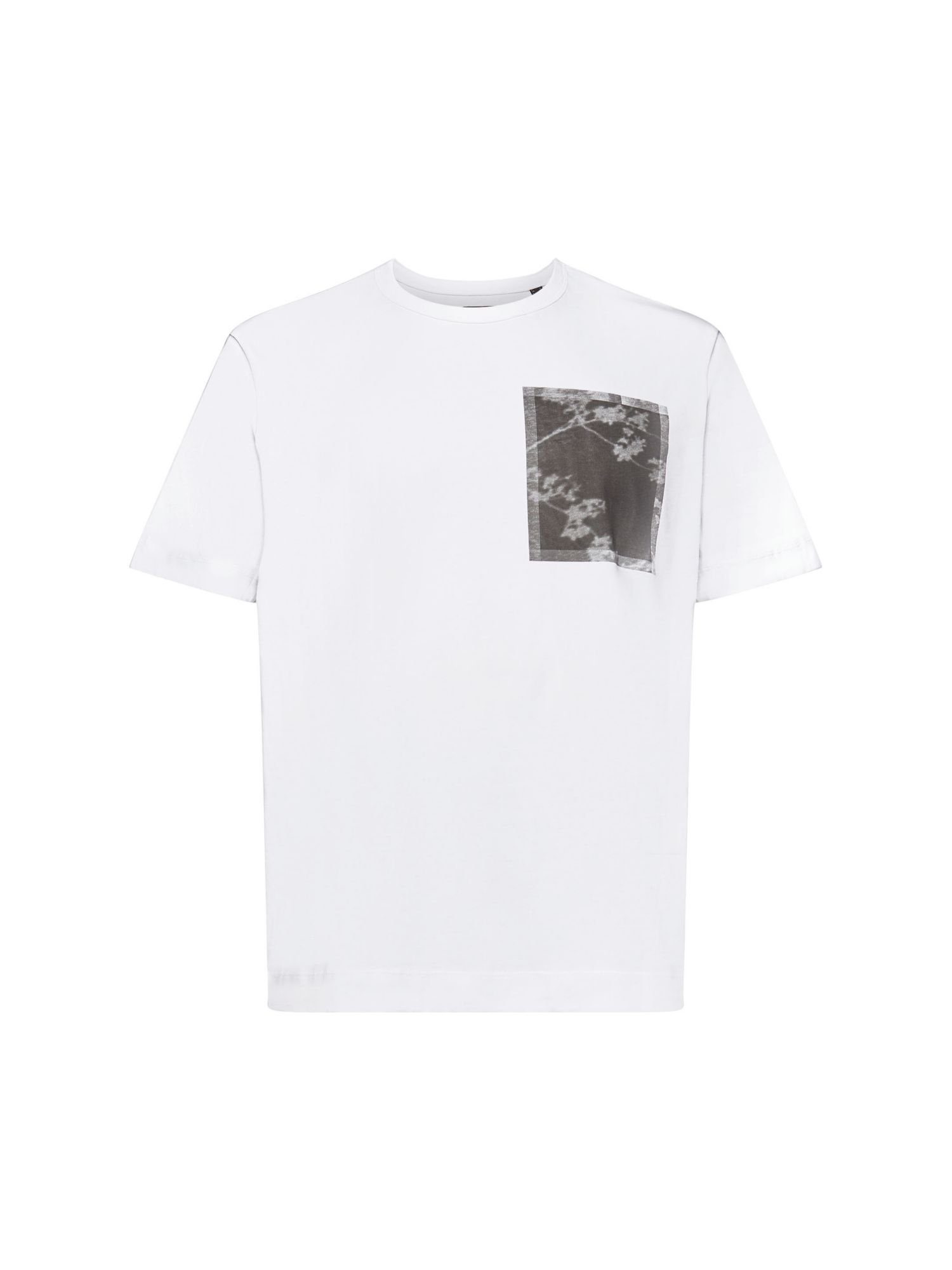 Esprit Collection T-Shirt Baumwoll-T-Shirt mit Print auf der Brust (1-tlg)