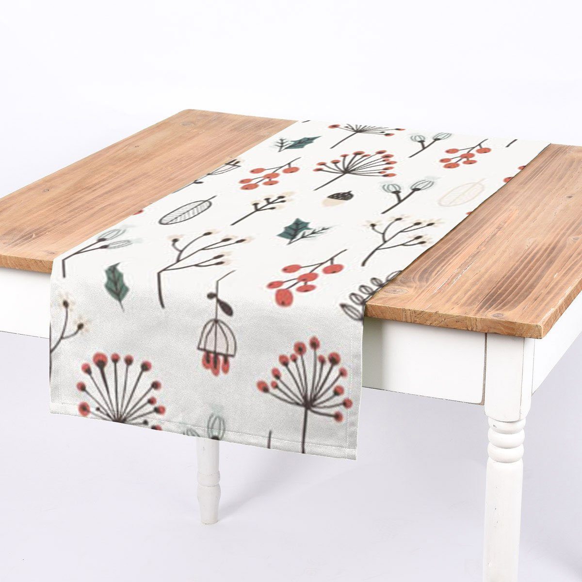 SCHÖNER LEBEN. Tischläufer SCHÖNER LEBEN. Tischläufer Weihnachten Blumen Be günstig online kaufen