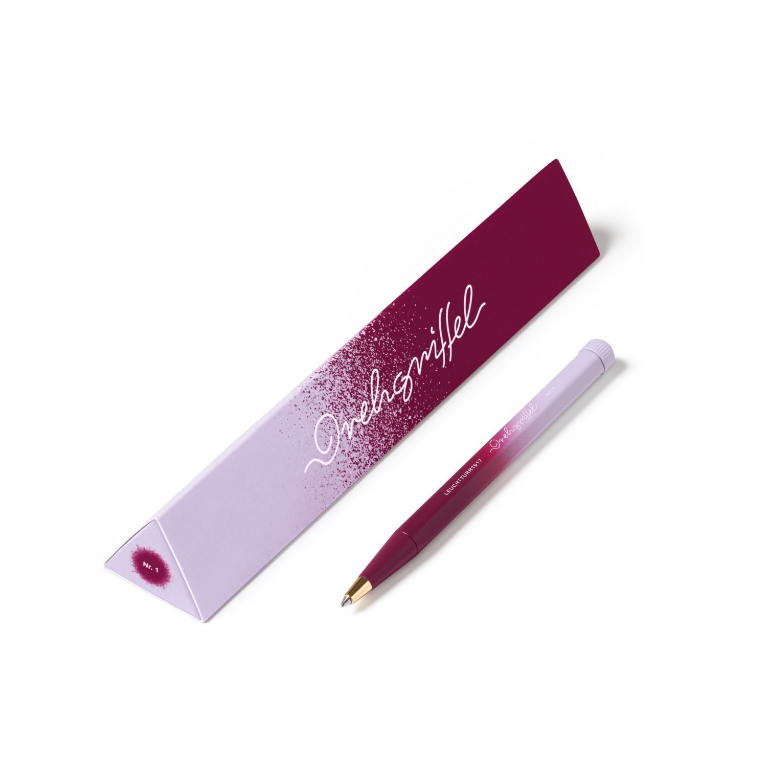 Thumbnail - Leuchtturm1917 Kugelschreiber Drehgriffel Nr. 1 Gradient Edition Port Red/Lilac