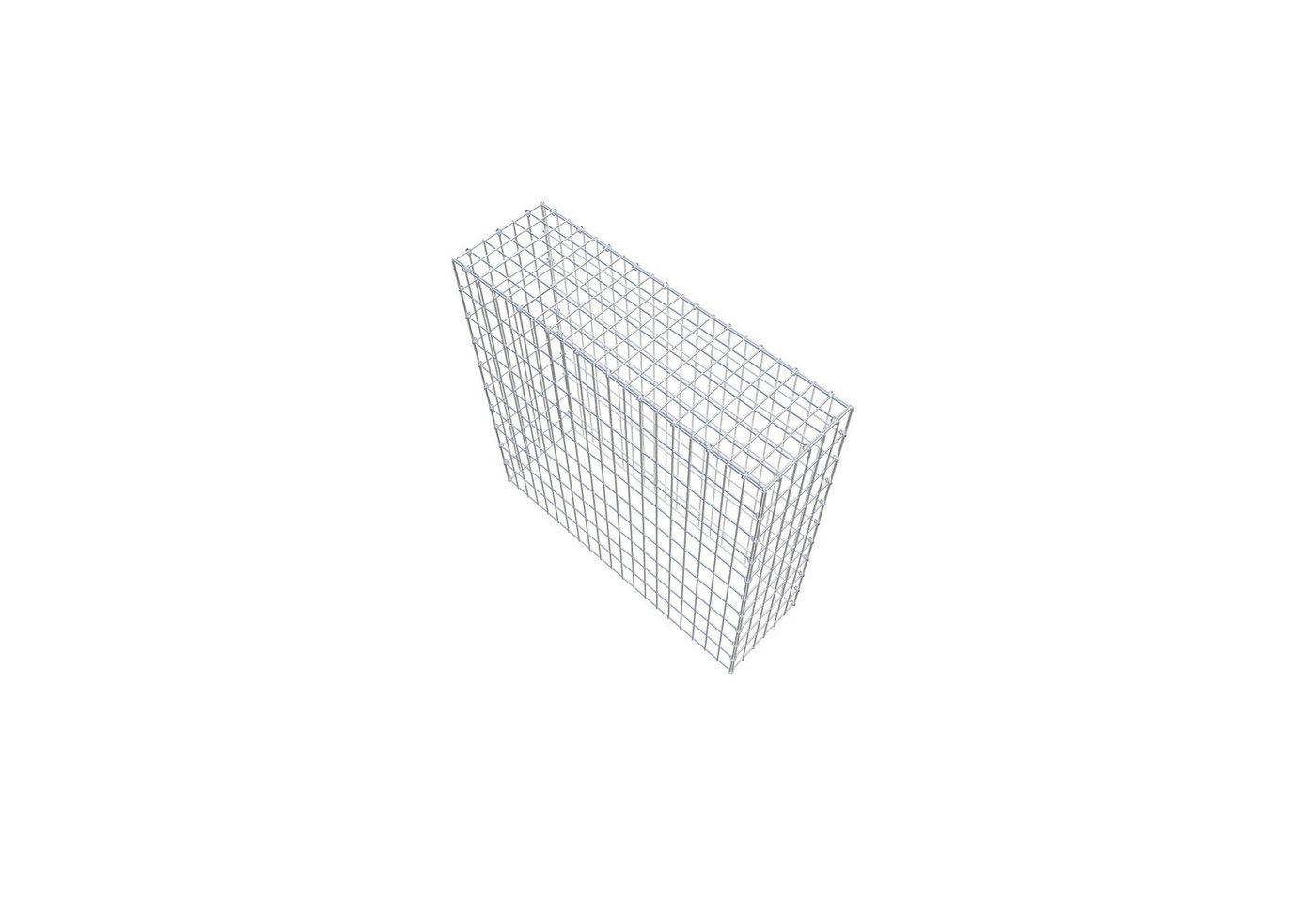 Thumbnail - Gabiona Gabionenzaun Anbaugabione Typ 3 100 cm x 100 cm x 30 cm (L x H x T), Maschenweite, (Anbaugabione Typ 3 100 cm x ...
