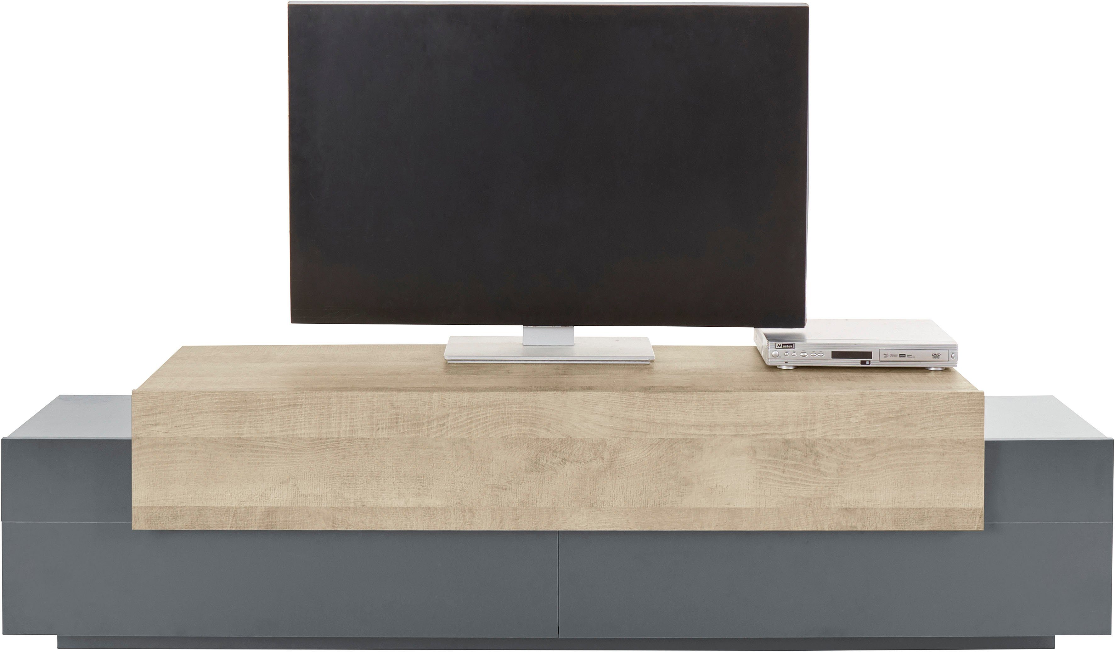 INOSIGN Lowboard "Coro,Lowboard,TV-Kommode,TV-Möbel,TV-Bank", mit 3 Klappen günstig online kaufen