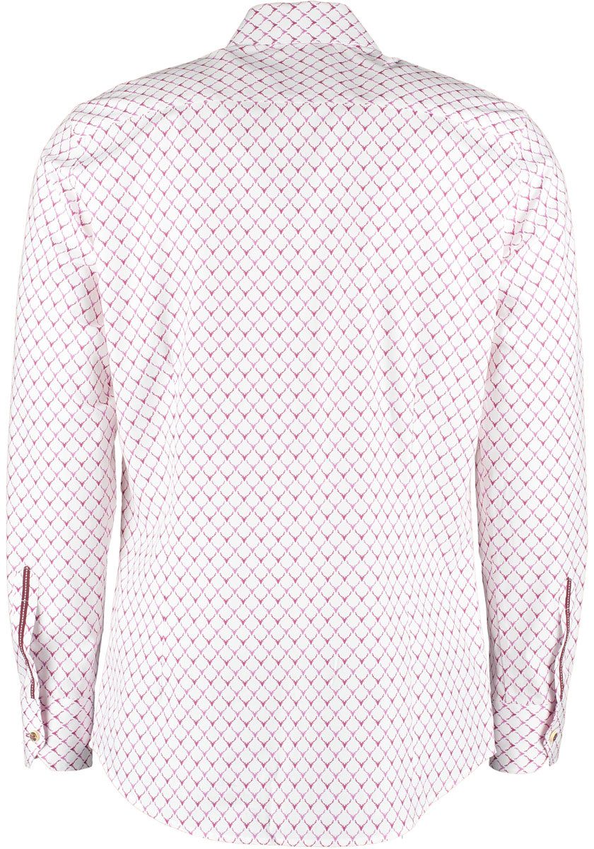 OS Trachten Trachtenhemd Kedase Langarmhemd mit Allover-Druck günstig online kaufen